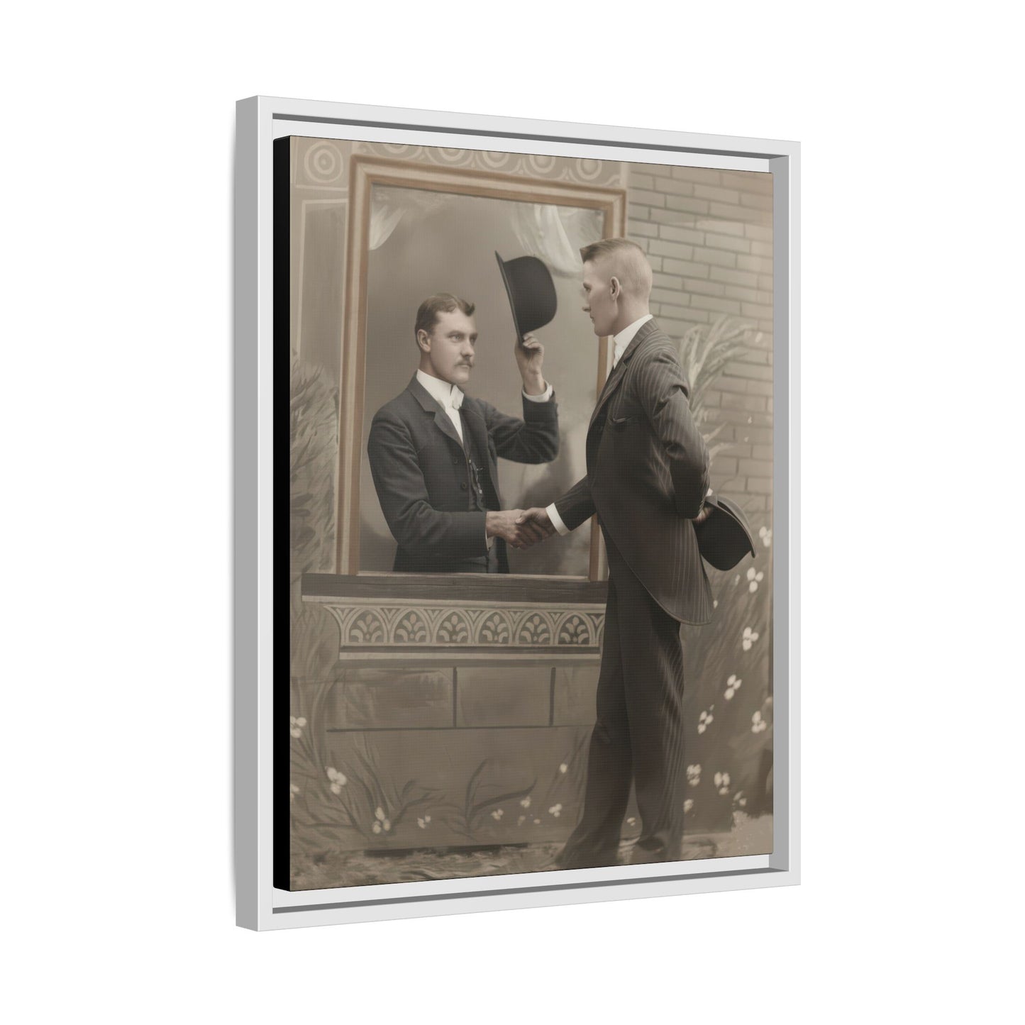paire 079 | Framed Vintage Photo - Matte Canvas