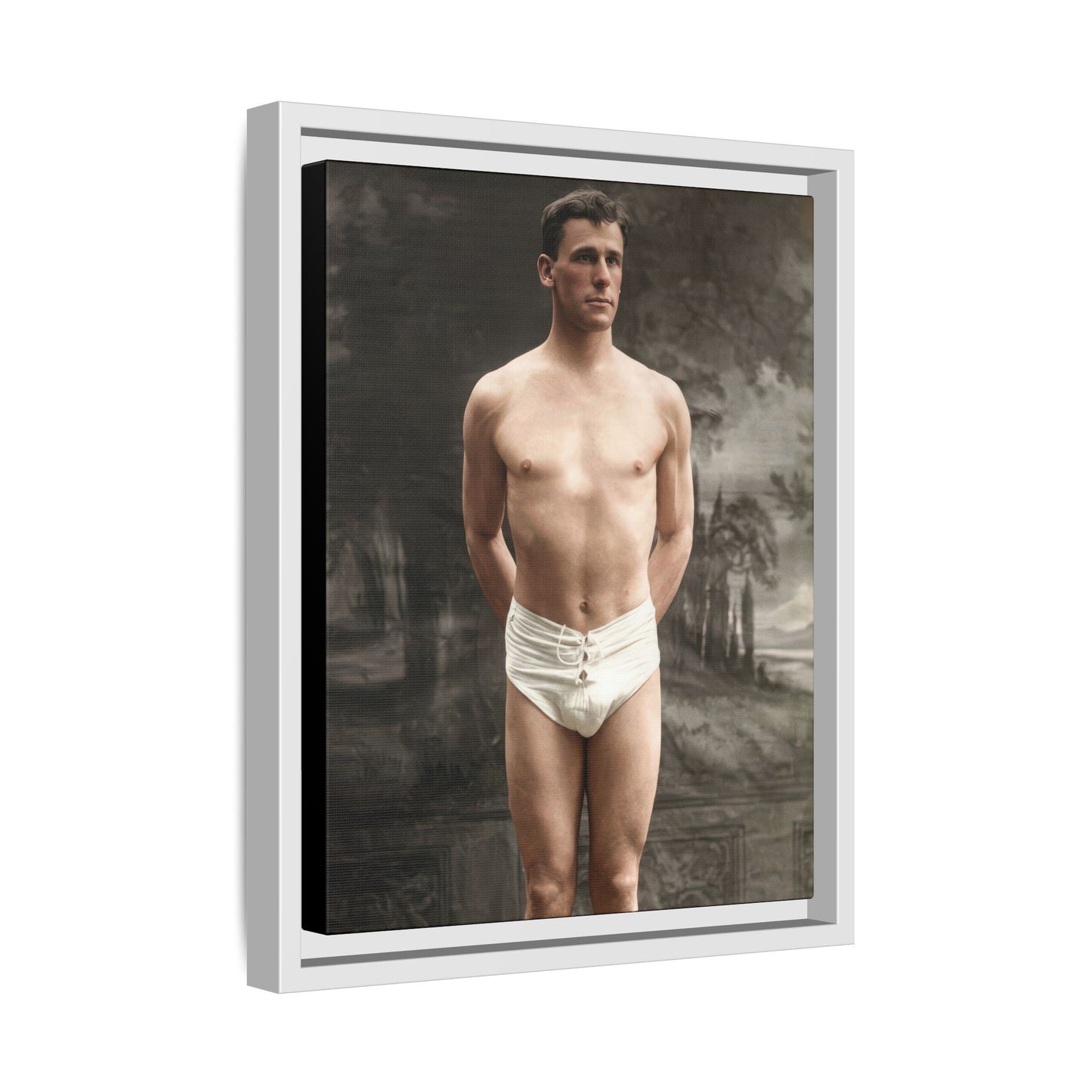 athlétisme 017  | Framed Vintage Photo - Matte Canvas