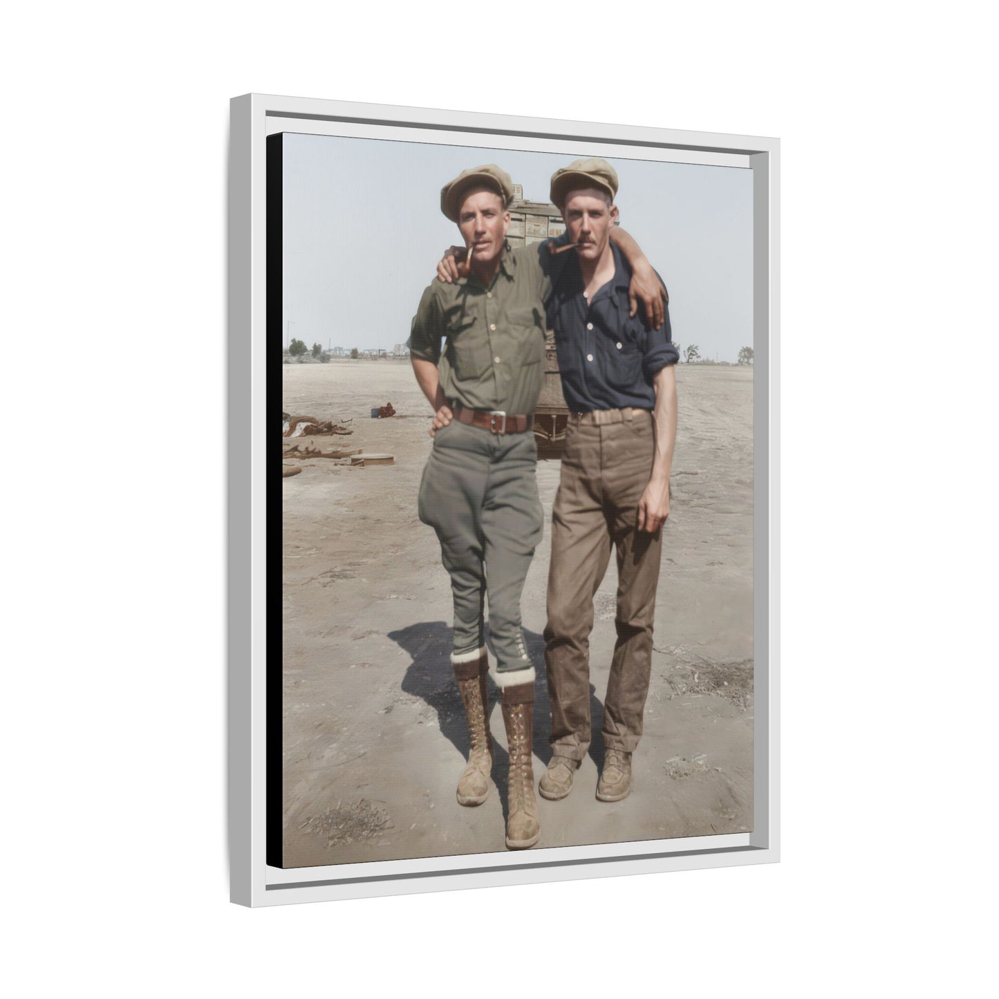 paire 061 | Framed Vintage Photo - Matte Canvas
