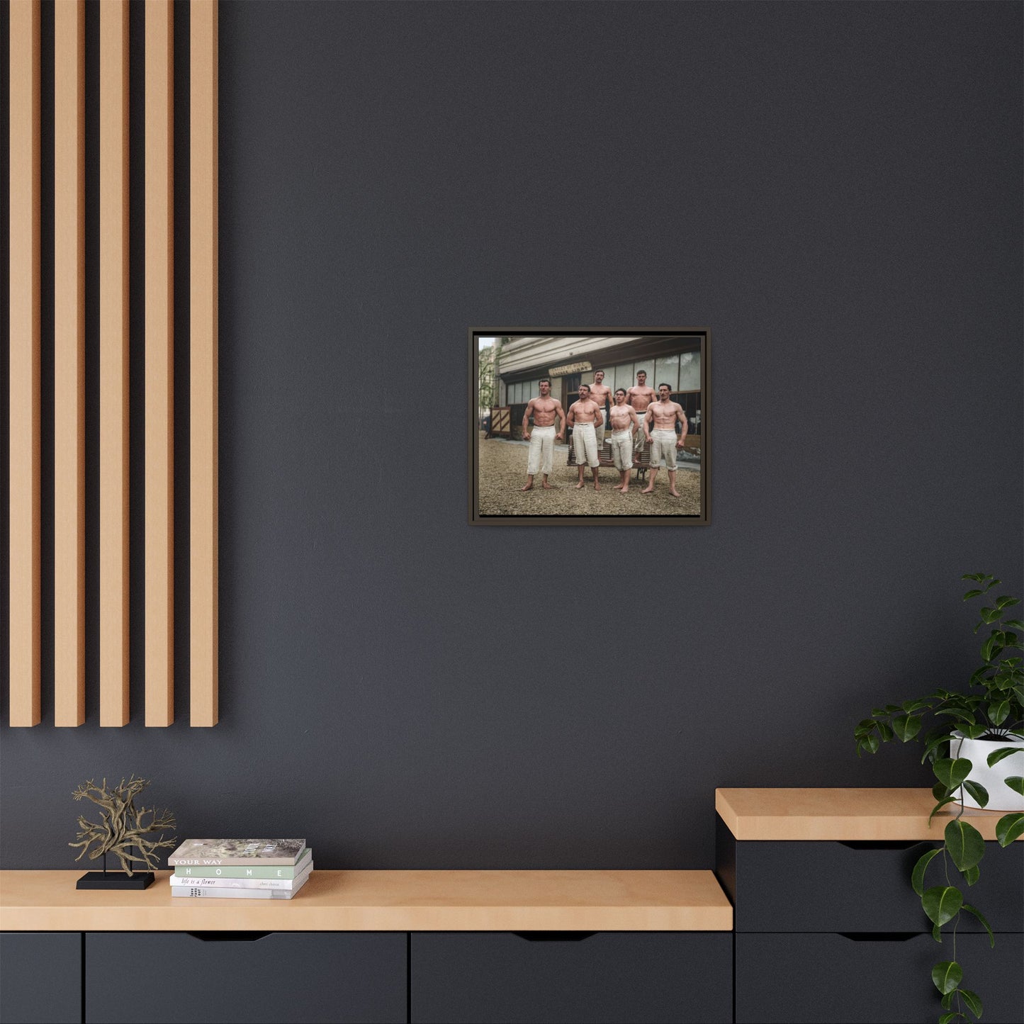 athlétisme 044| Framed Vintage Photo - Matte Canvas