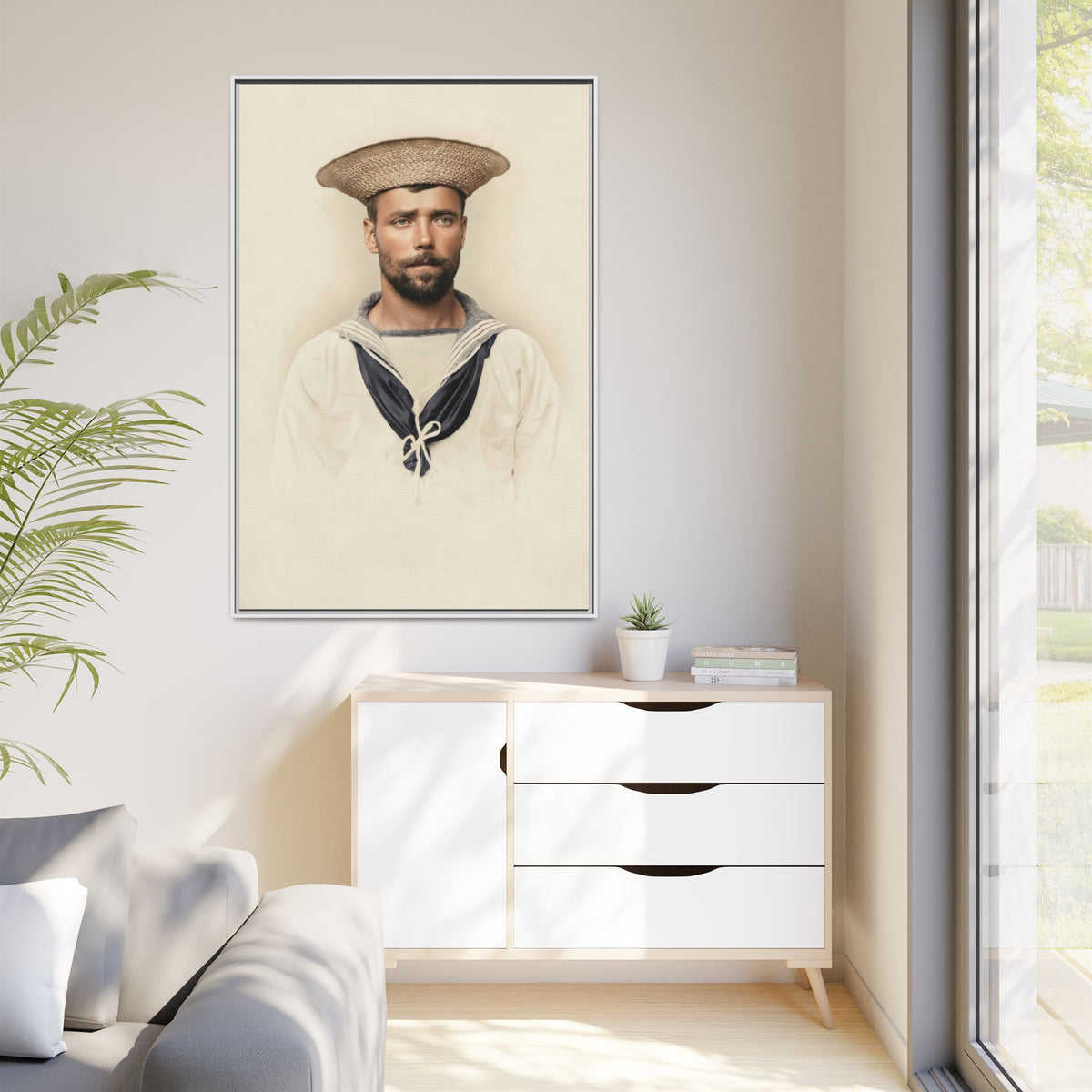 celibataire 020 | Framed Vintage Photo - Matte Canvas