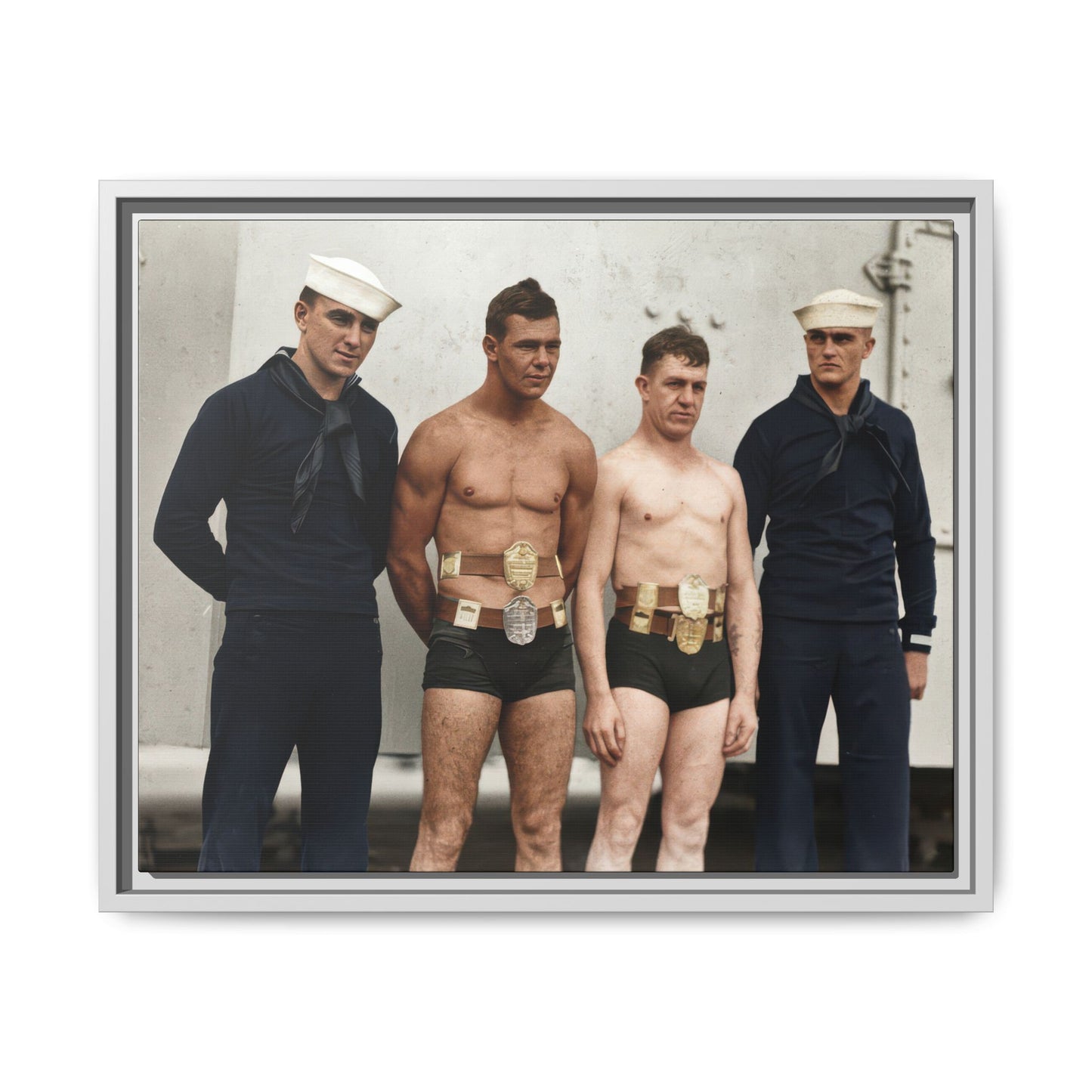athlétisme 049 | Framed Vintage Photo - Matte Canvas