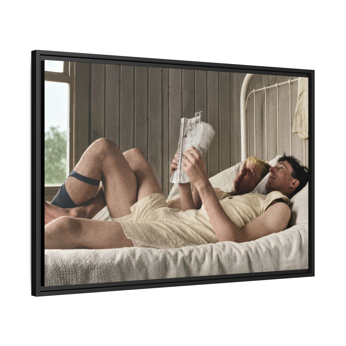 paire 160 | Framed Vintage Photo - Matte Canvas