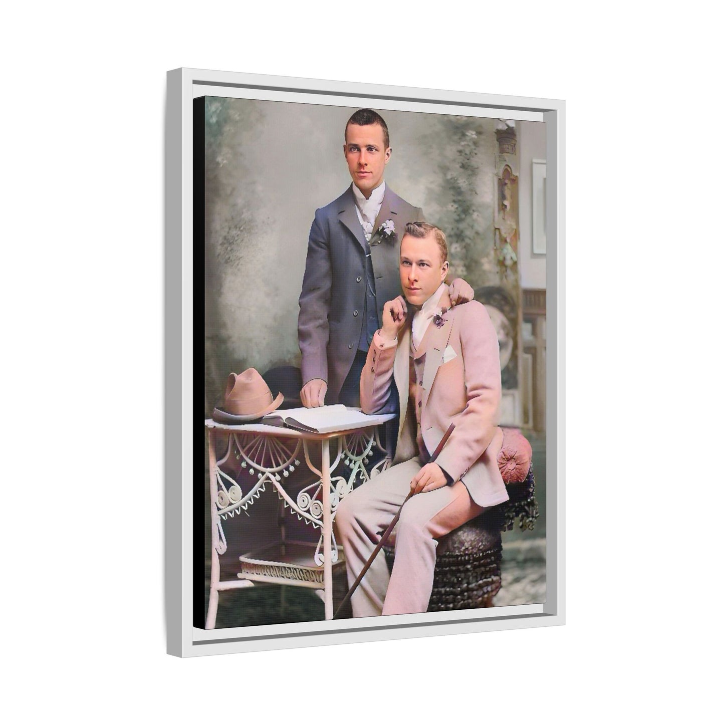 paire 054 | Framed Vintage Photo - Matte Canvas