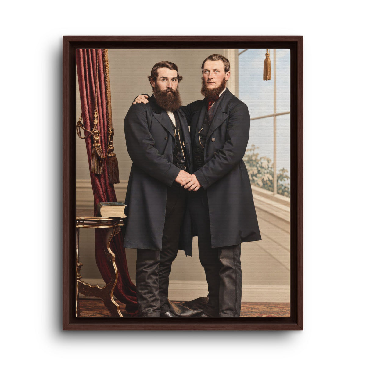 paire 022 | Framed Vintage Photo - Matte Canvas