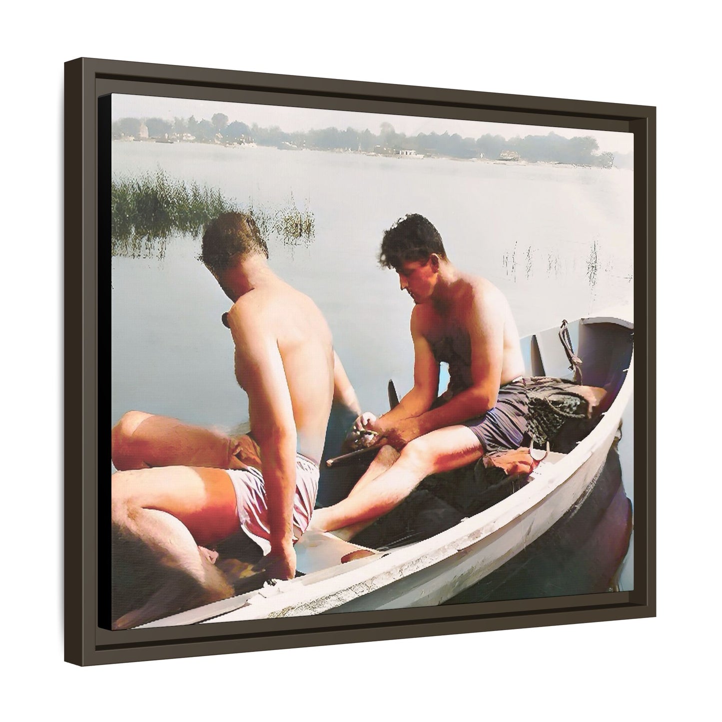 paire 035 | Framed Vintage Photo - Matte Canvas