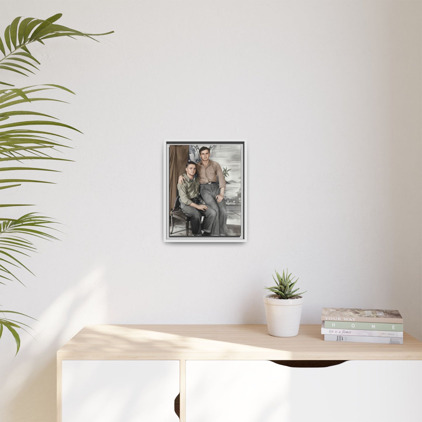 paire 090 | Framed Vintage Photo - Matte Canvas