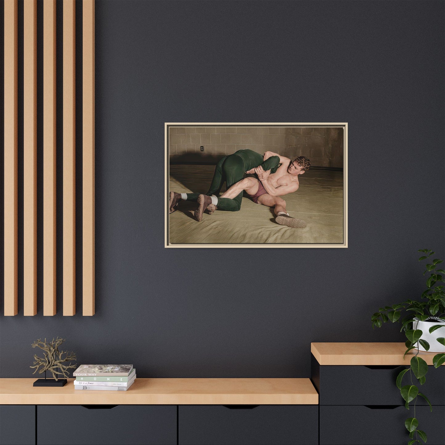 athlétisme 032 | Framed Vintage Photo - Matte Canvas