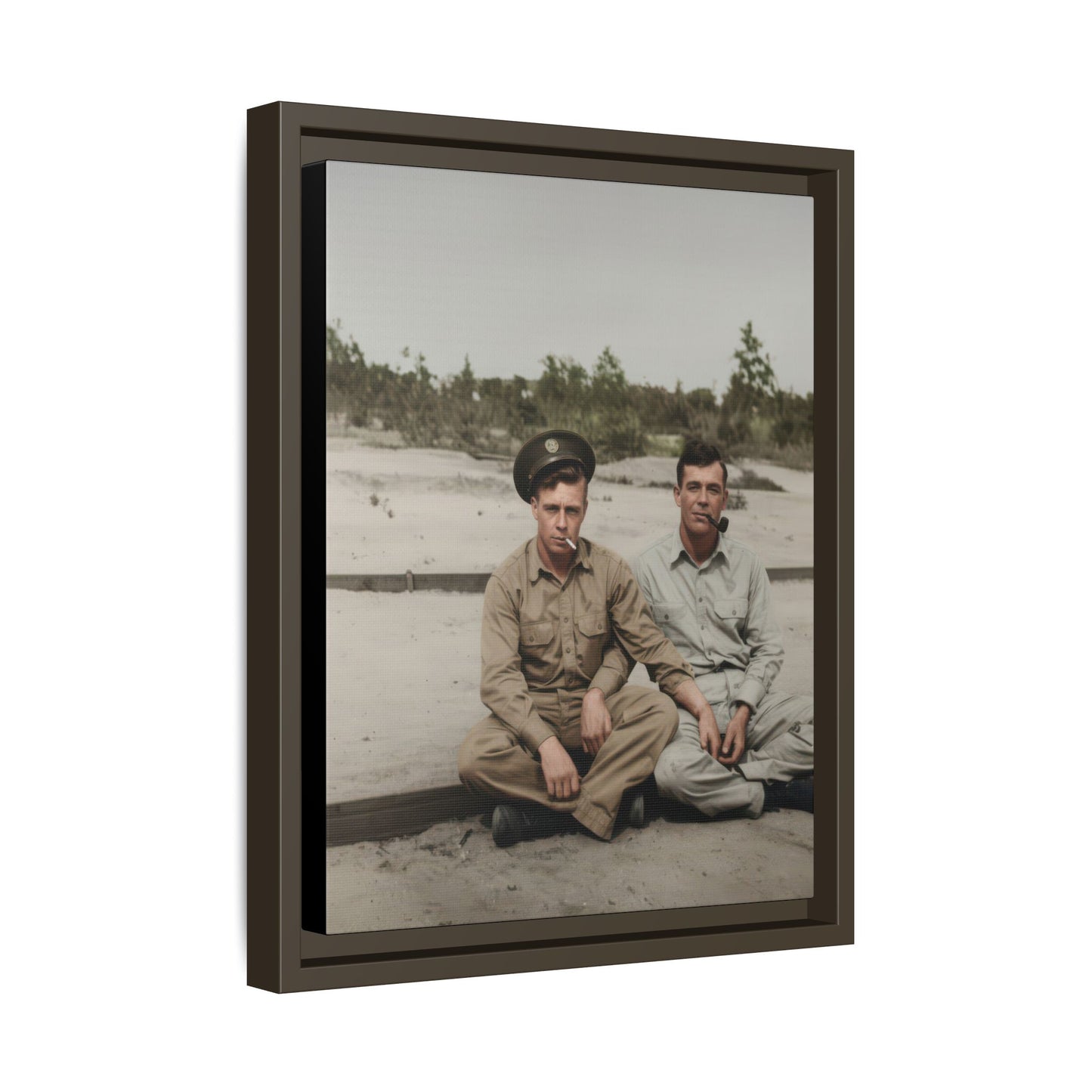 paire 091 | Framed Vintage Photo - Matte Canvas