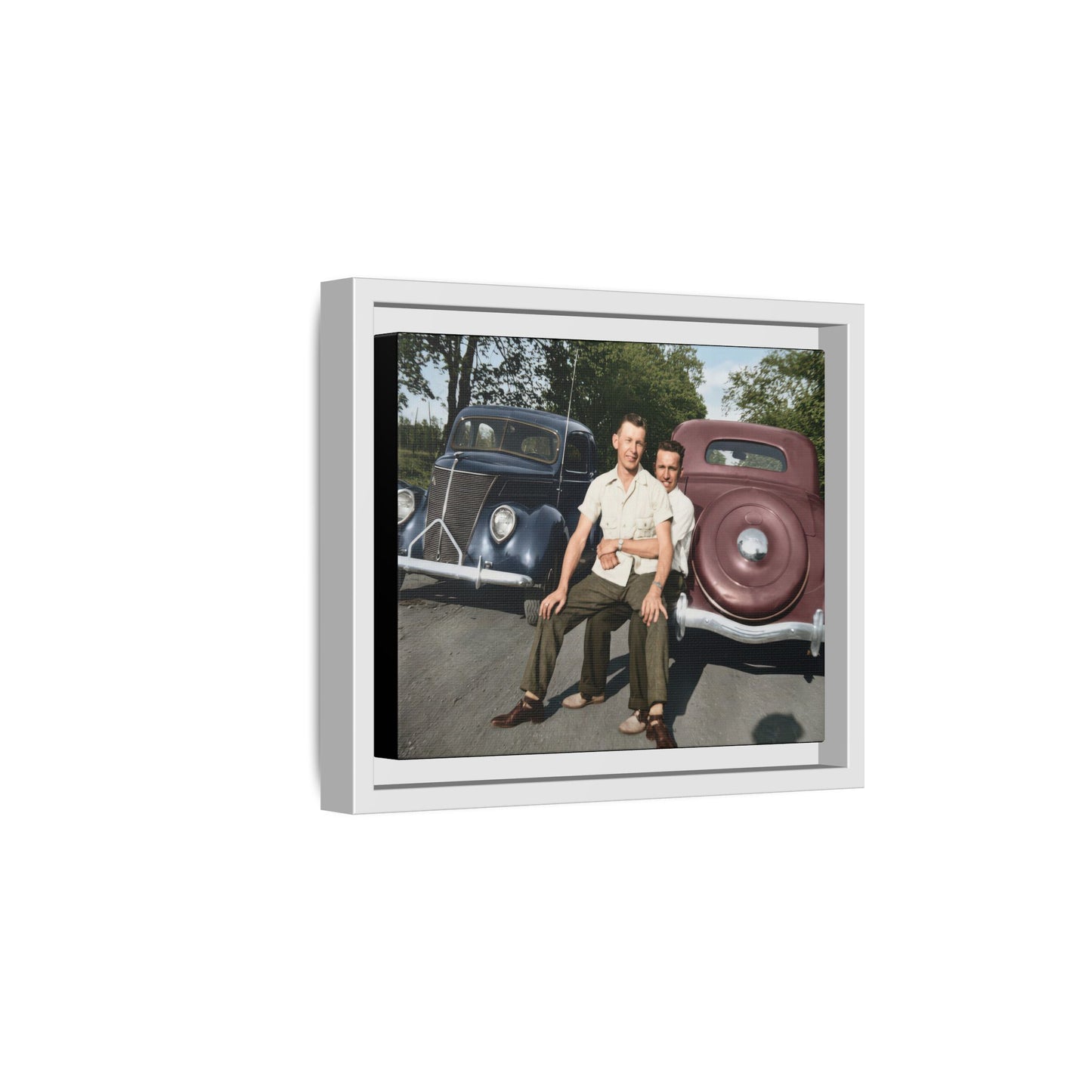 paire 145 | Framed Vintage Photo - Matte Canvas