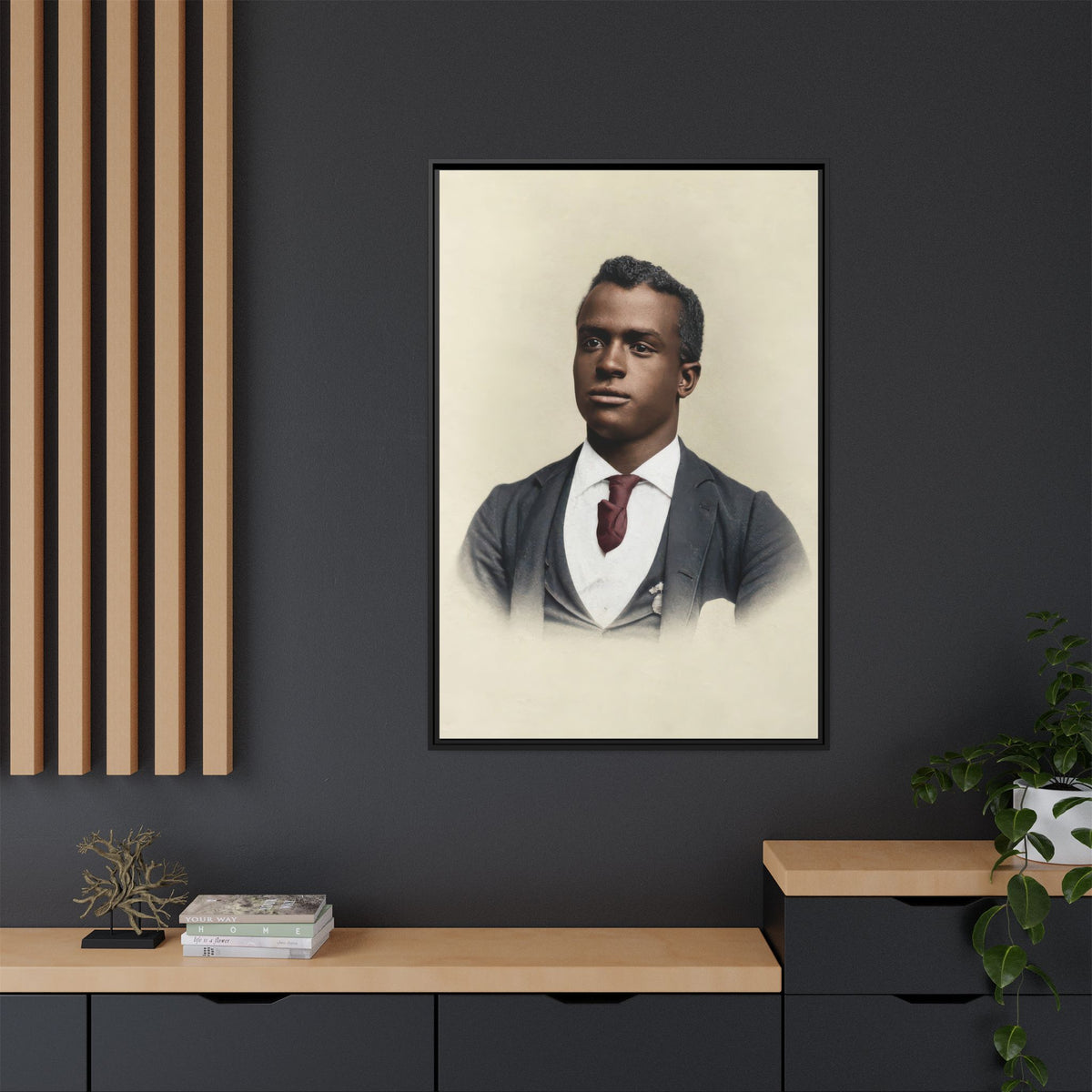 celibataire 027 | Framed Vintage Photo - Matte Canvas