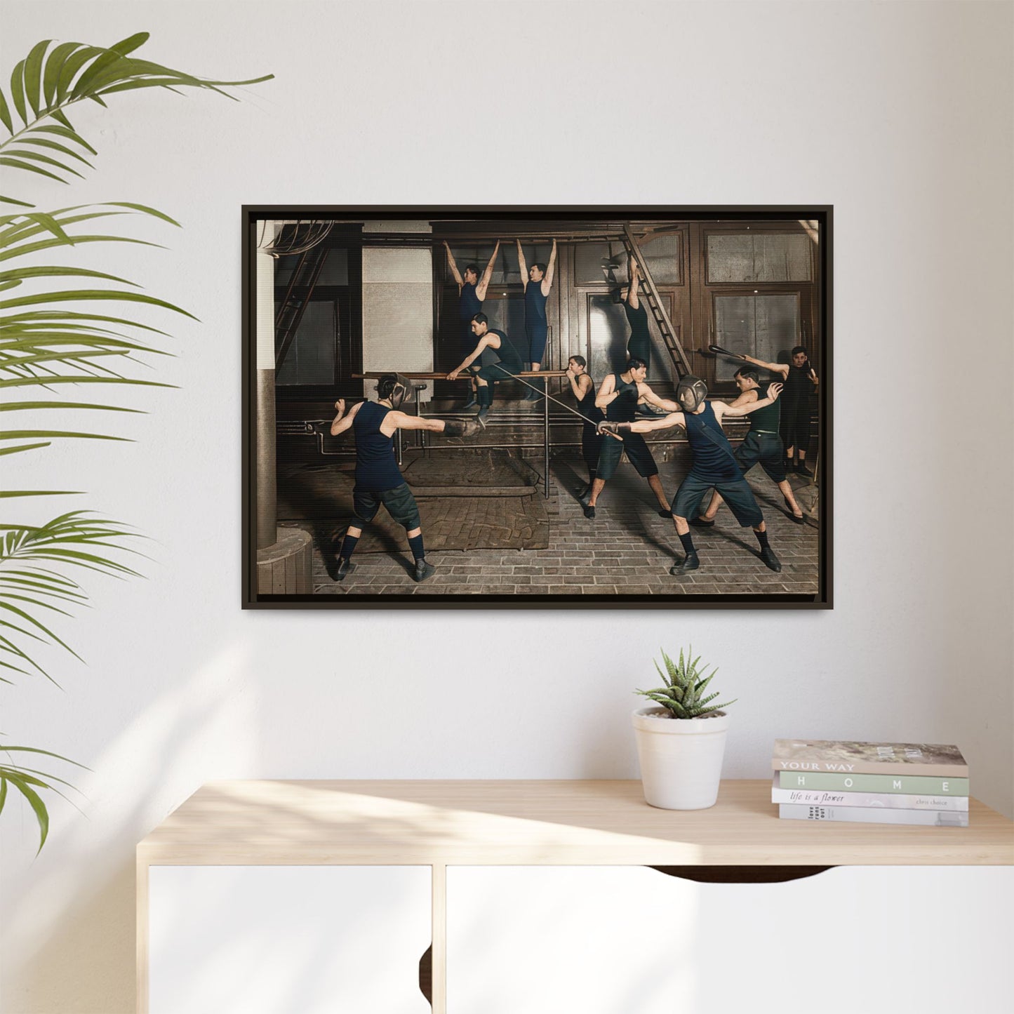 athlétisme 038 | Framed Vintage Photo - Matte Canvas