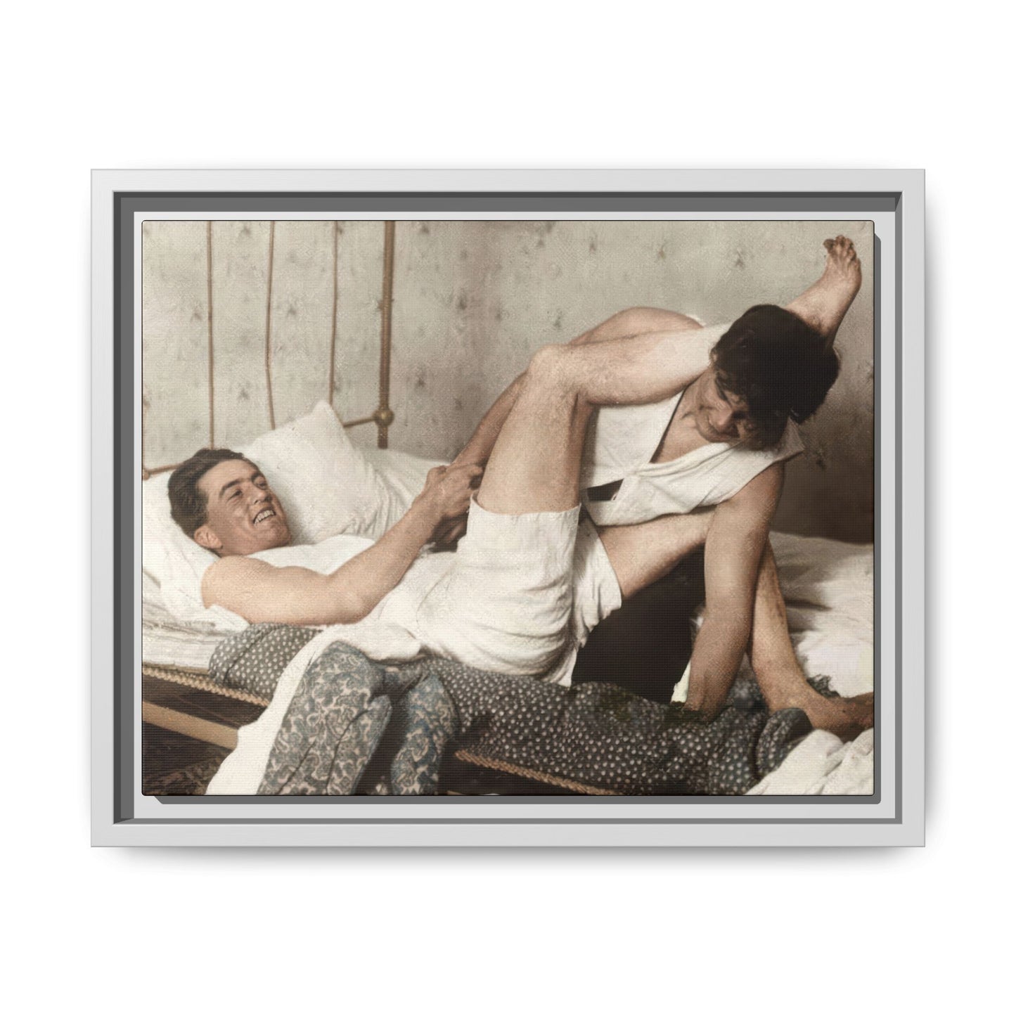 paire 016 | Framed Vintage Photo - Matte Canvas