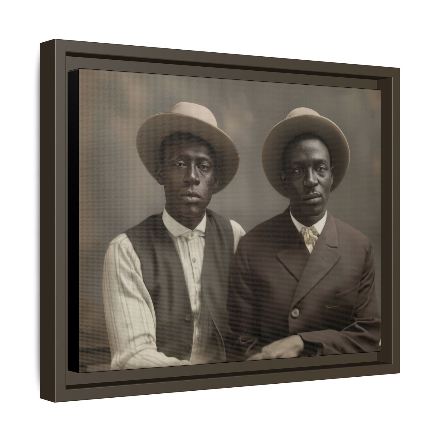 paire 103 | Framed Vintage Photo - Matte Canvas