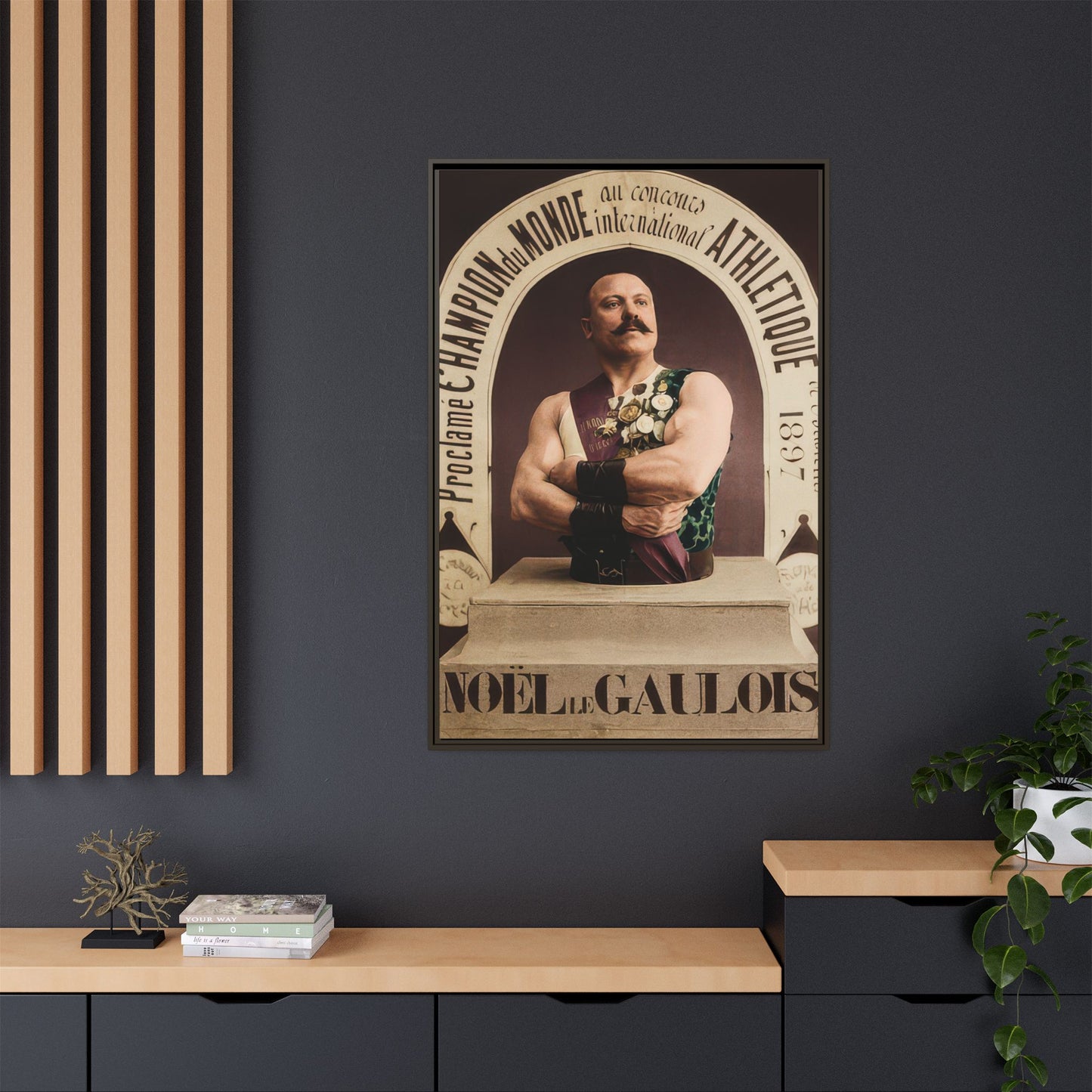 athlétisme 045 | Framed Vintage Photo - Matte Canvas