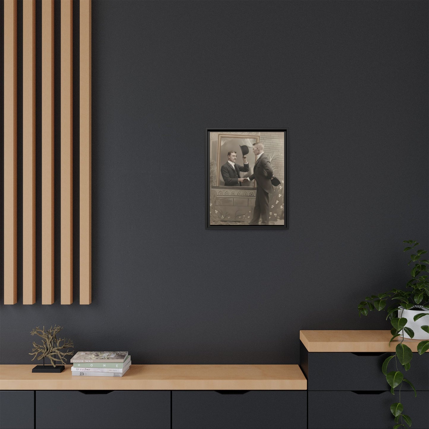 paire 079 | Framed Vintage Photo - Matte Canvas