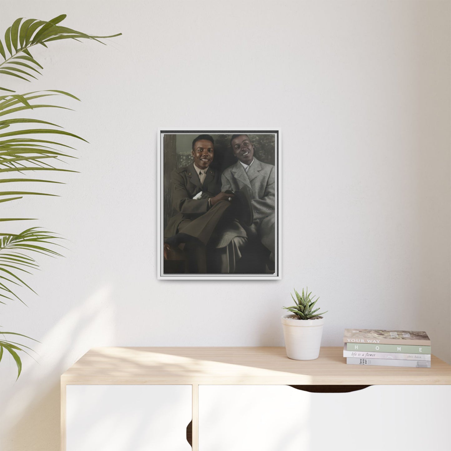 paire 095 | Framed Vintage Photo - Matte Canvas