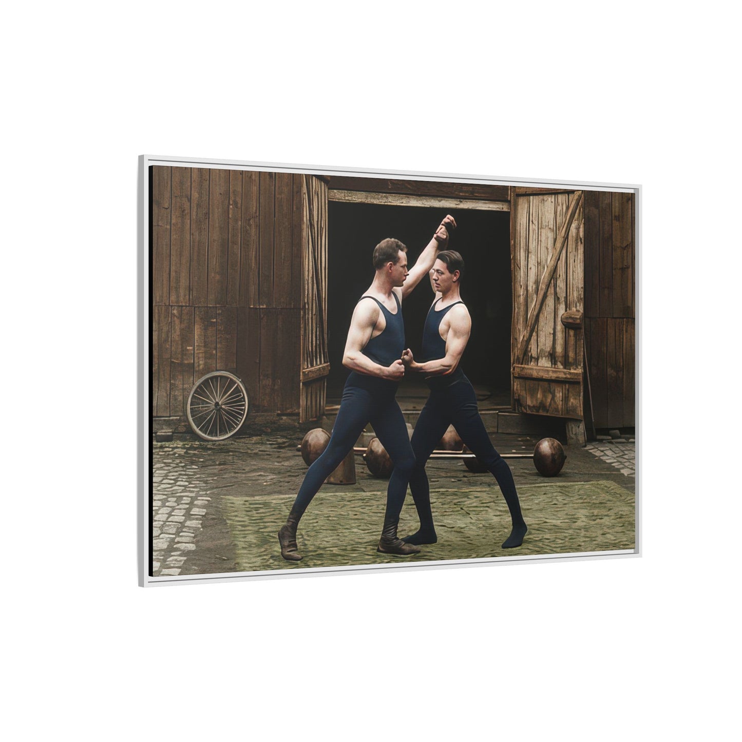 athlétisme 036 | Framed Vintage Photo - Matte Canvas