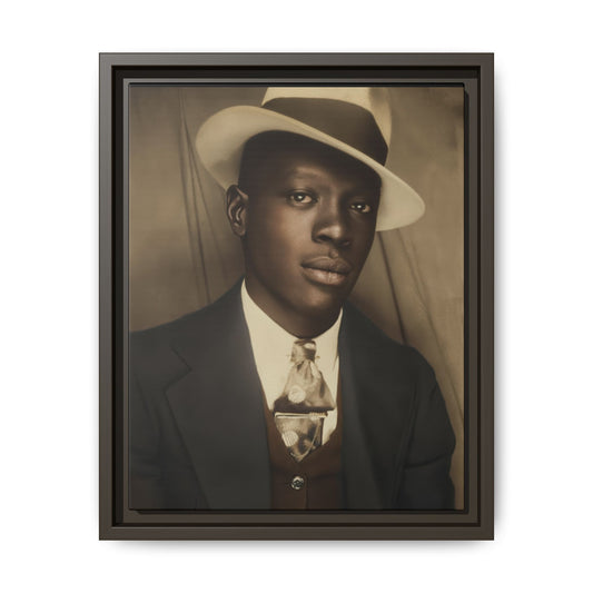 celibataire 019 | Framed Vintage Photo - Matte Canvas