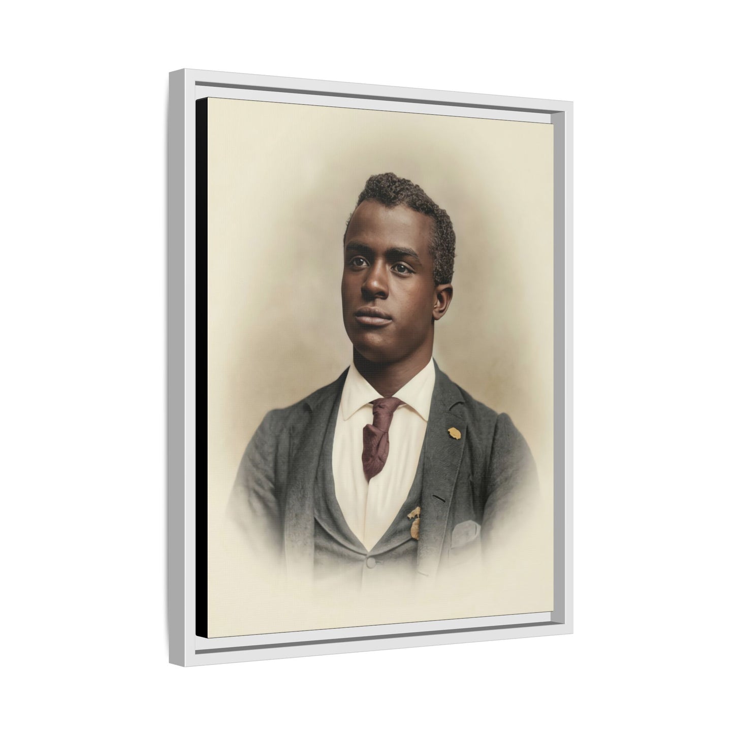 celibataire 027 | Framed Vintage Photo - Matte Canvas