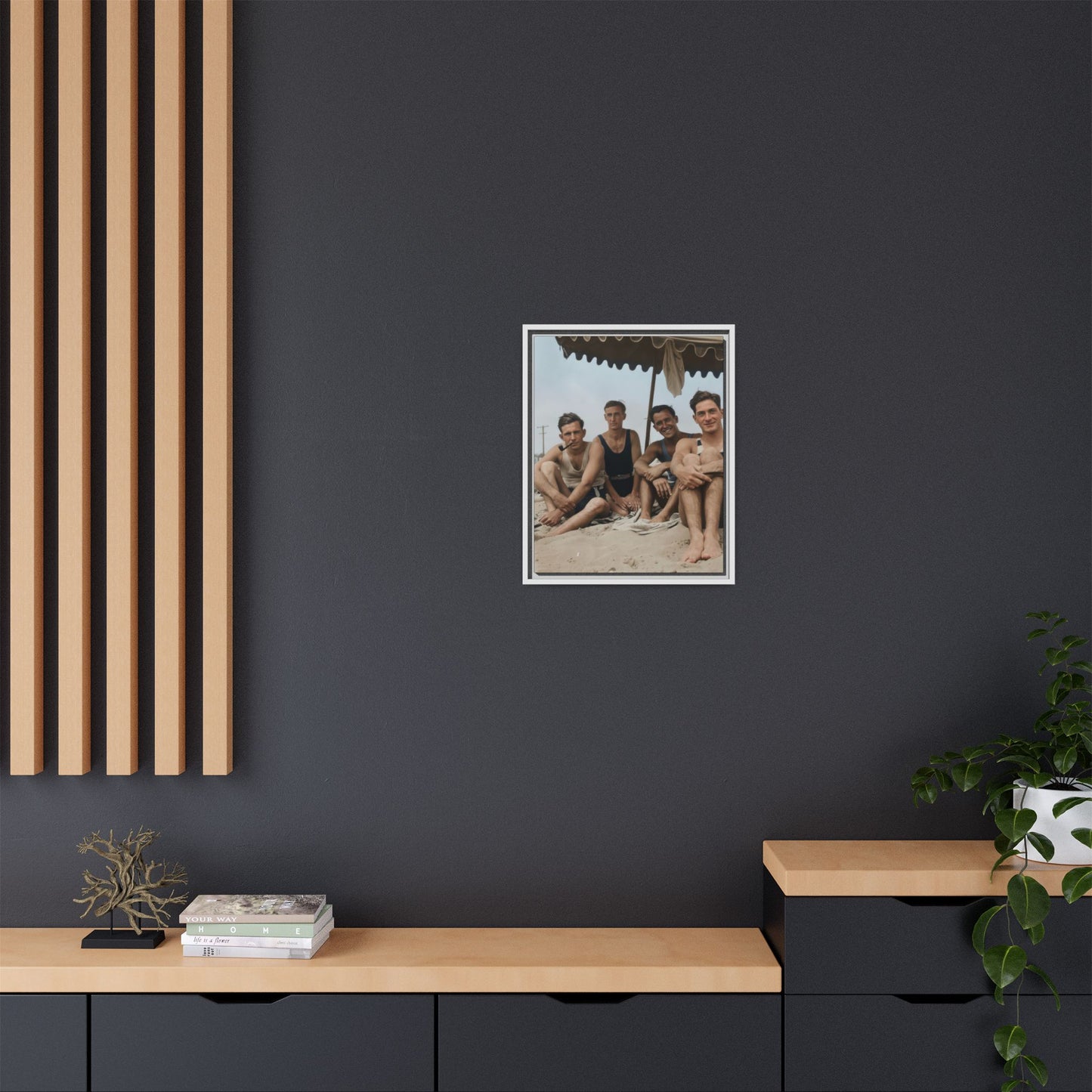 nager 029 | Framed Vintage Photo - Matte Canvas