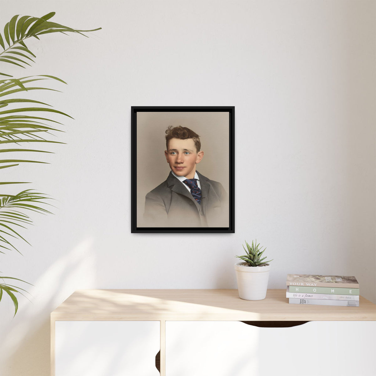 celibataire 038 | Framed Vintage Photo - Matte Canvas