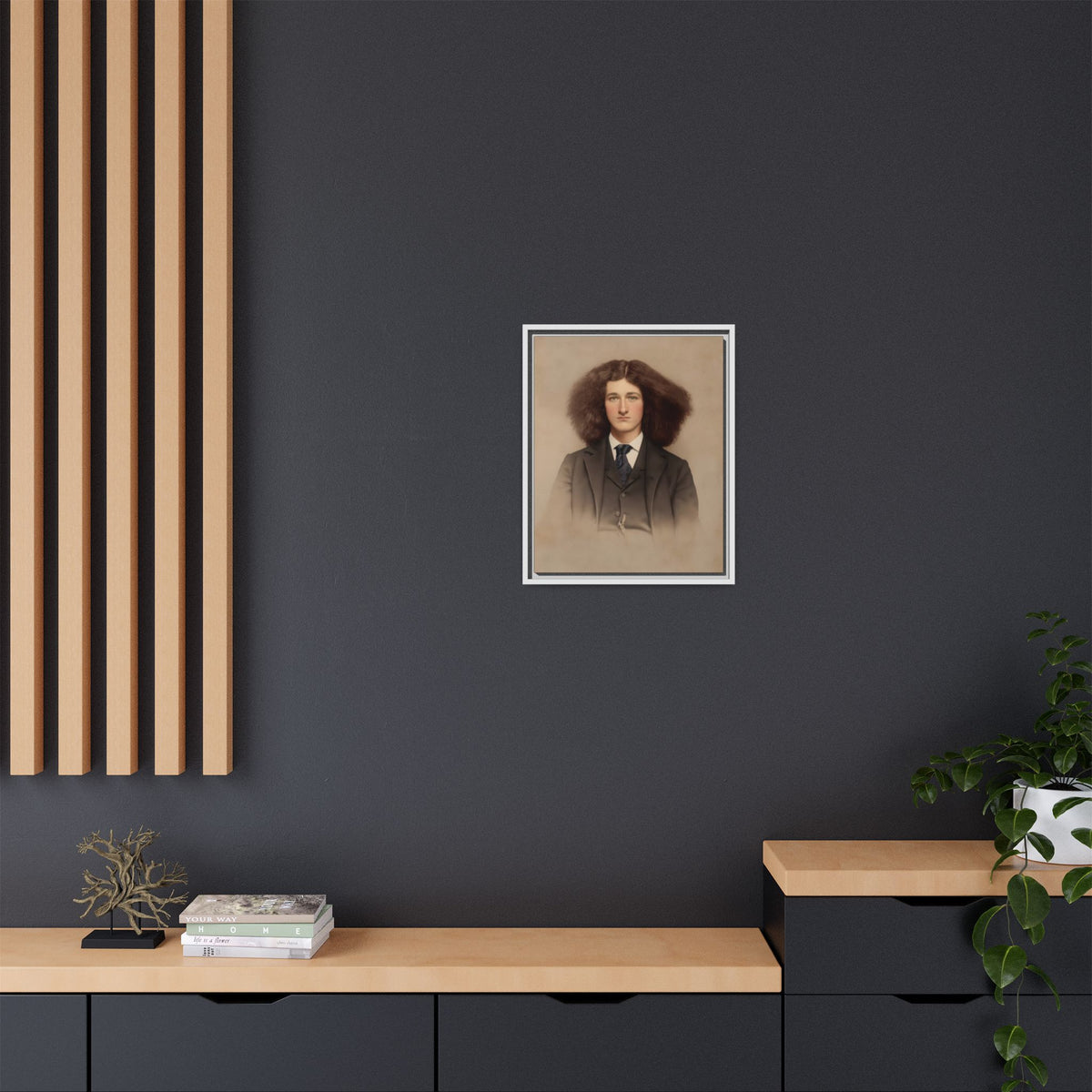 celibataire 033 | Framed Vintage Photo - Matte Canvas