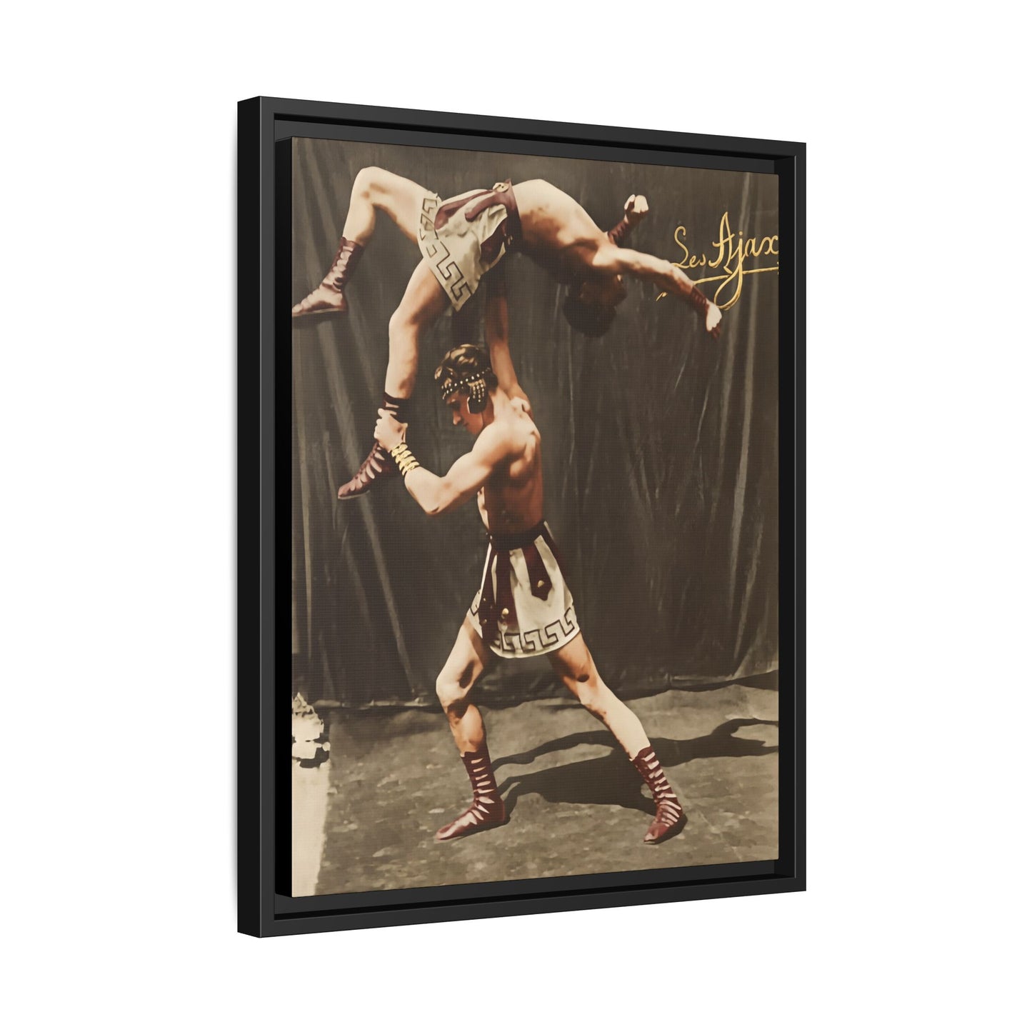 athlétisme 012 | Framed Vintage Photo - Matte Canvas