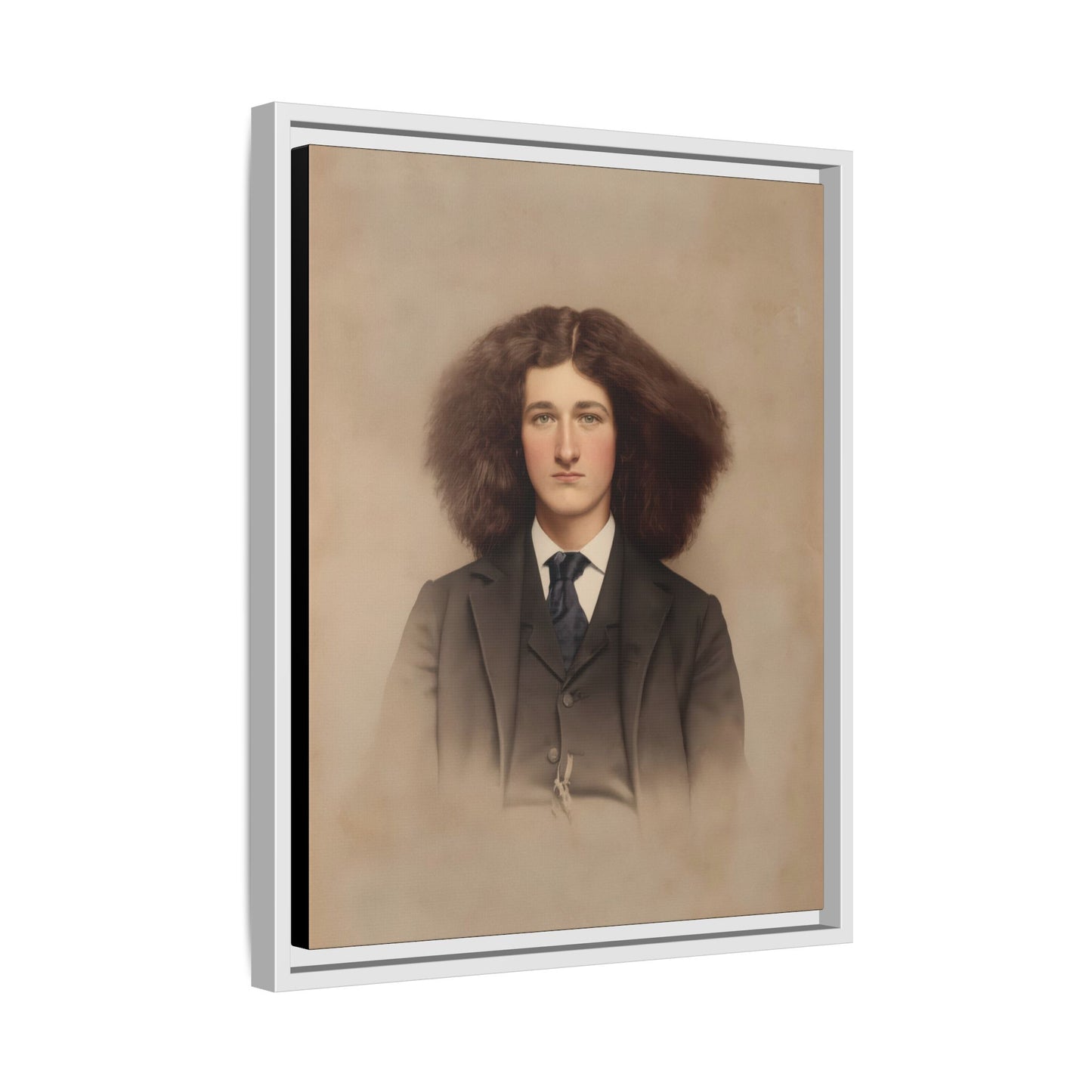 celibataire 033 | Framed Vintage Photo - Matte Canvas