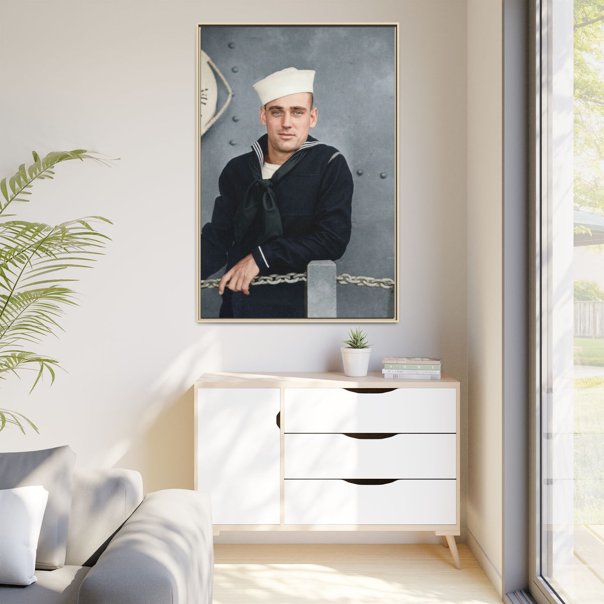 celibataire 023 | Framed Vintage Photo - Matte Canvas