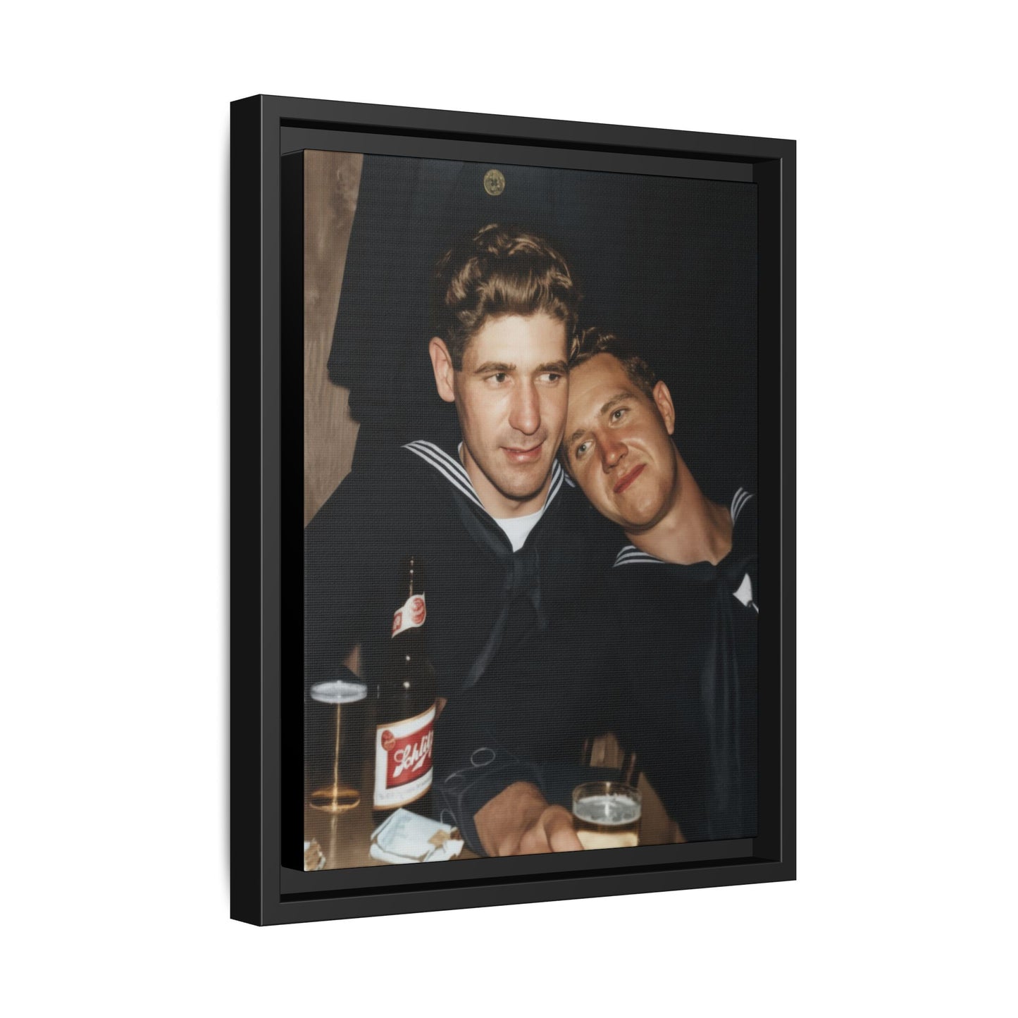 paire 033 | Framed Vintage Photo - Matte Canvas