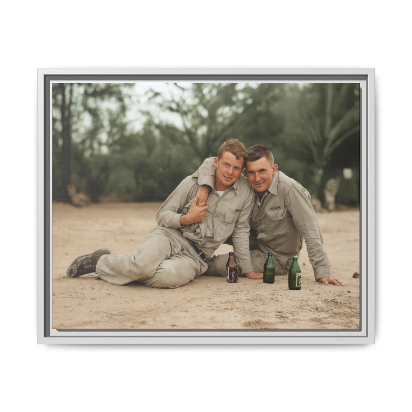 paire 138 | Framed Vintage Photo - Matte Canvas