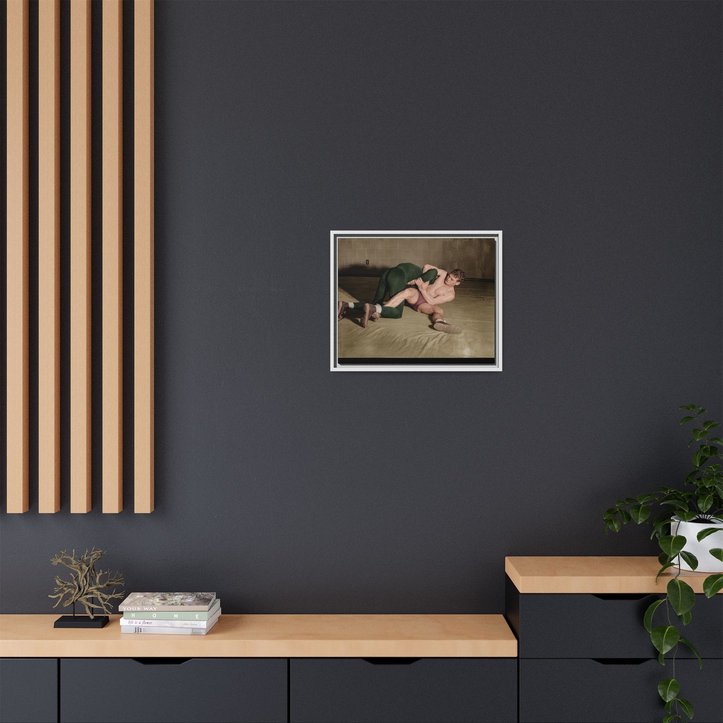 athlétisme 032 | Framed Vintage Photo - Matte Canvas