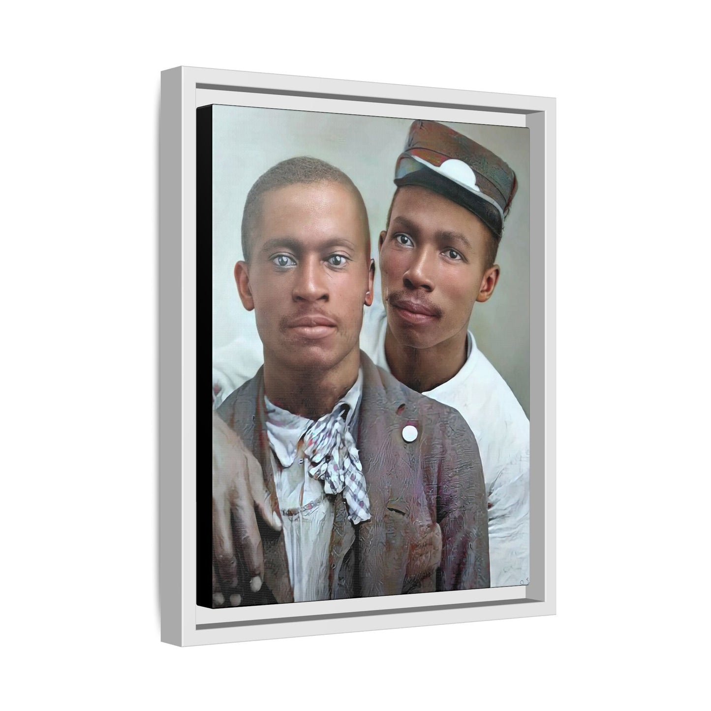 paire 013 | Framed Vintage Photo - Matte Canvas