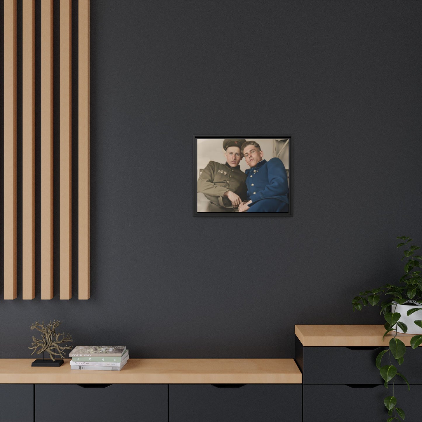 paire 007 | Framed Vintage Photo - Matte Canvas