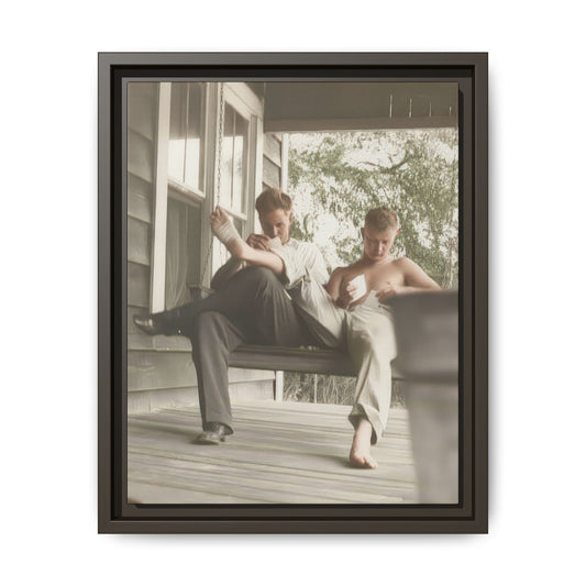 paire 051 | Framed Vintage Photo - Matte Canvas