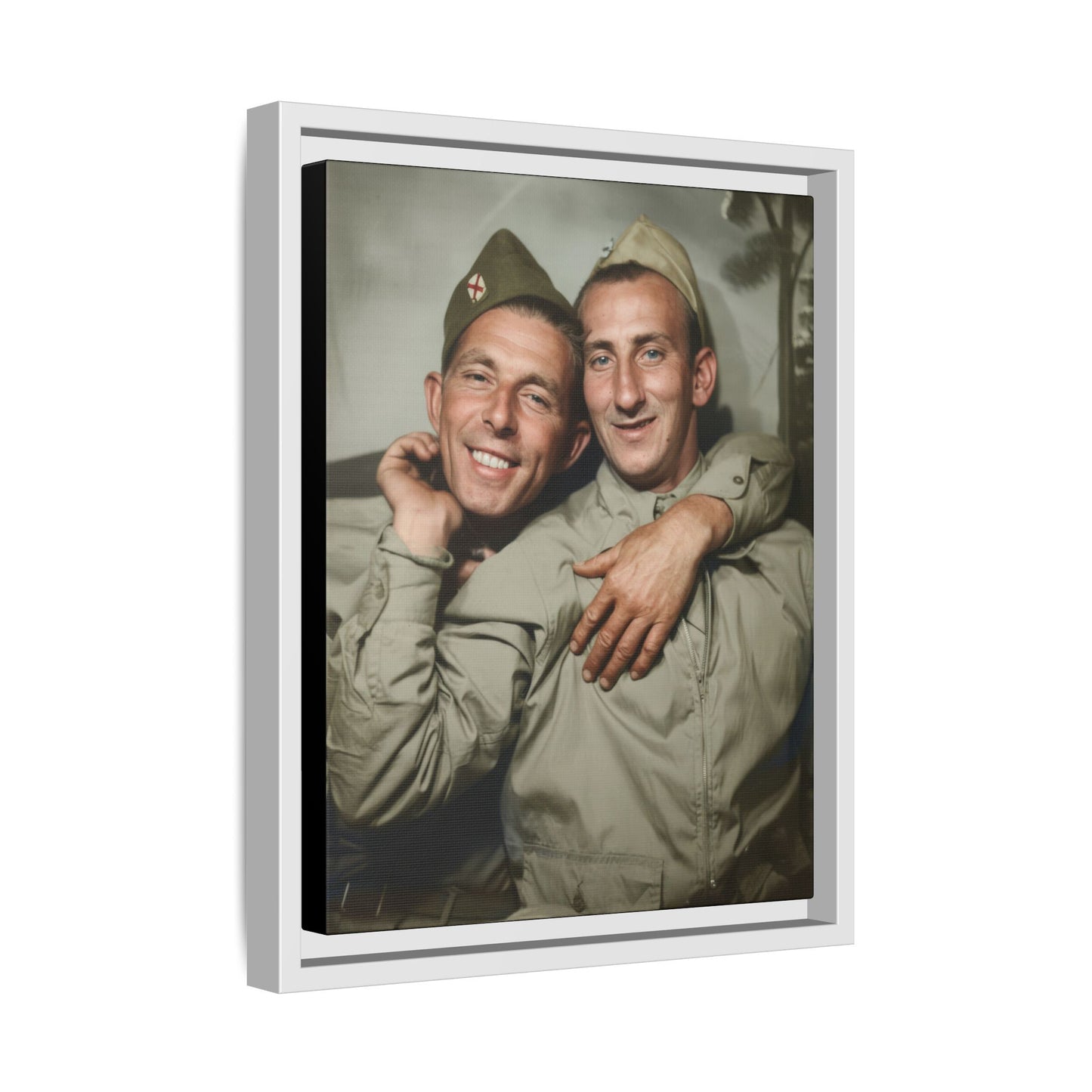 paire 032 | Framed Vintage Photo - Matte Canvas