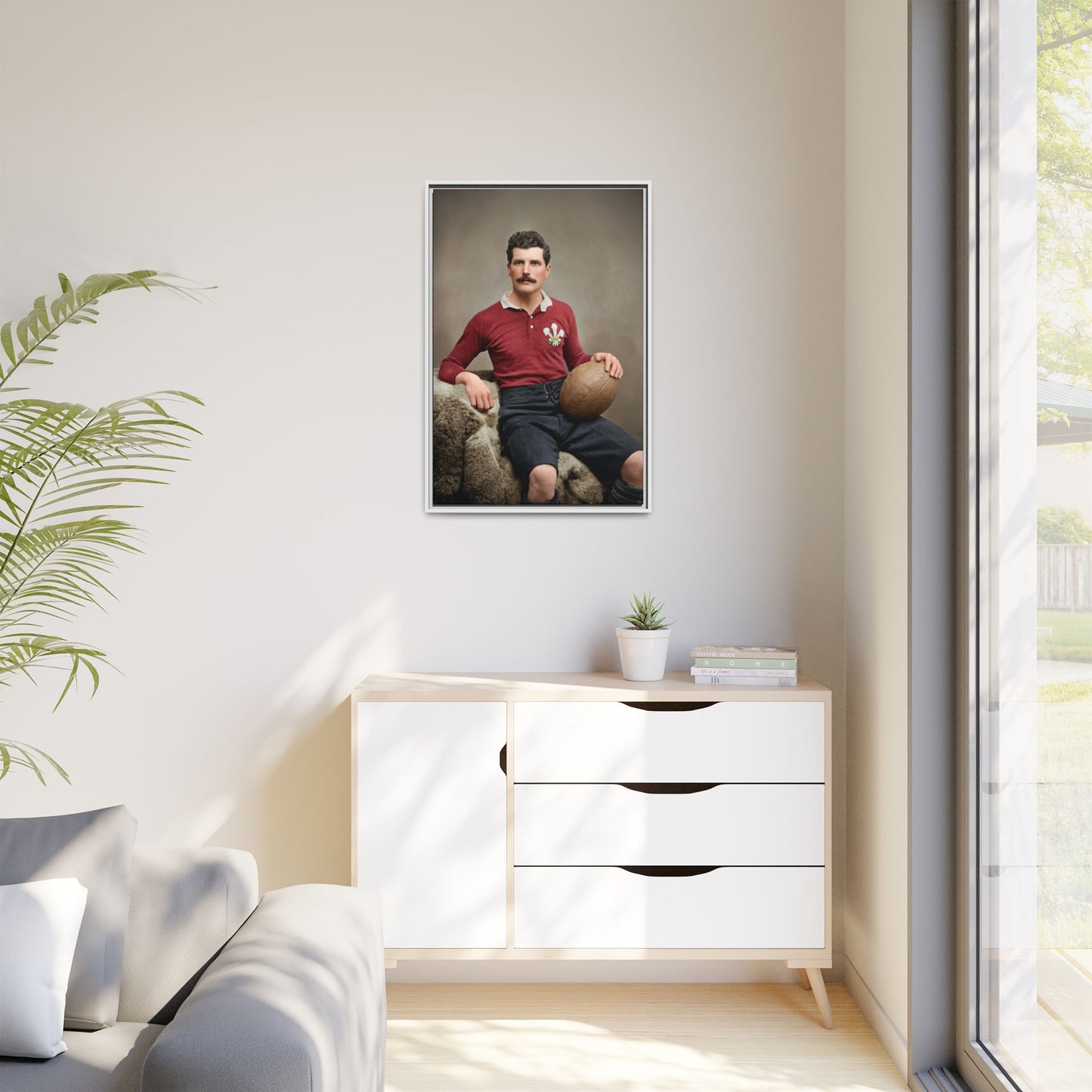 athlétisme 022 | Framed Vintage Photo - Matte Canvas