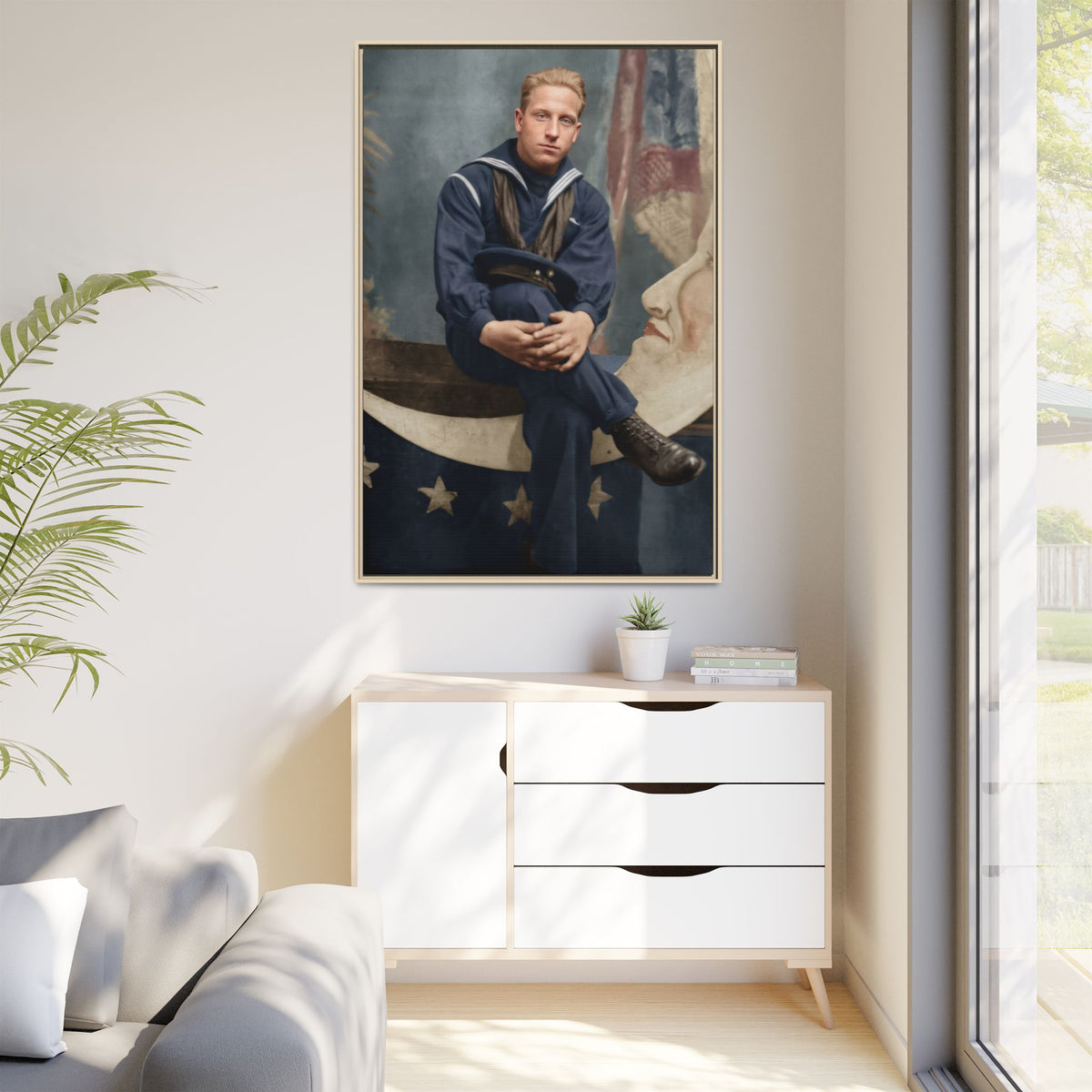 celibataire 016 | Framed Vintage Photo - Matte Canvas