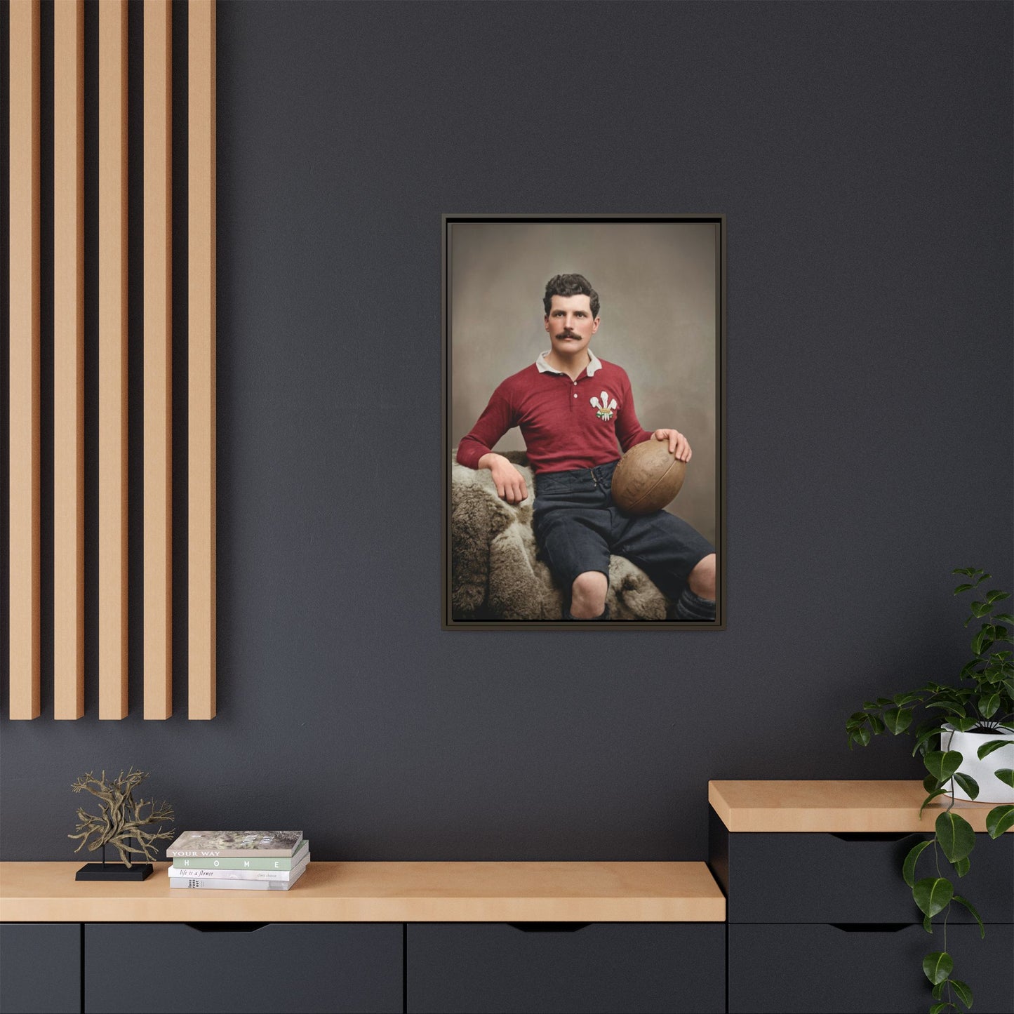 athlétisme 022 | Framed Vintage Photo - Matte Canvas