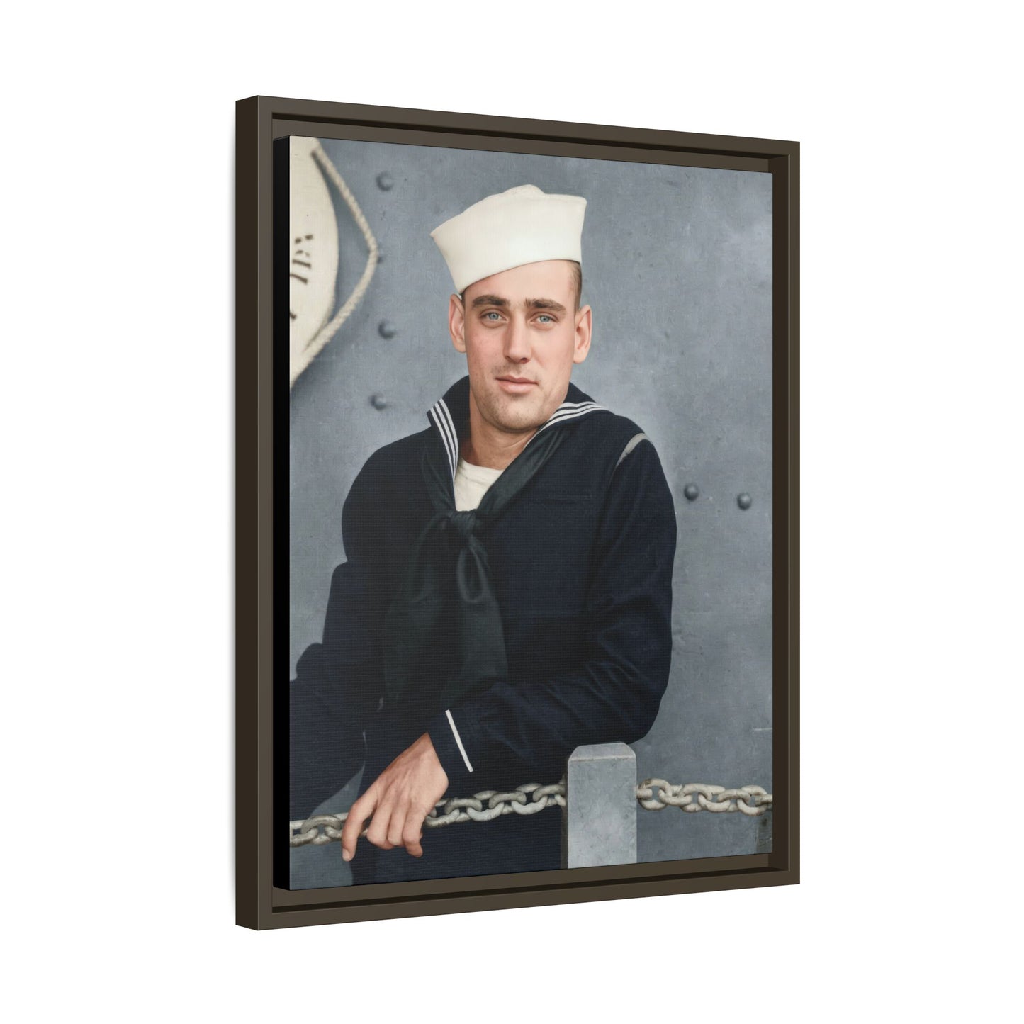celibataire 023 | Framed Vintage Photo - Matte Canvas
