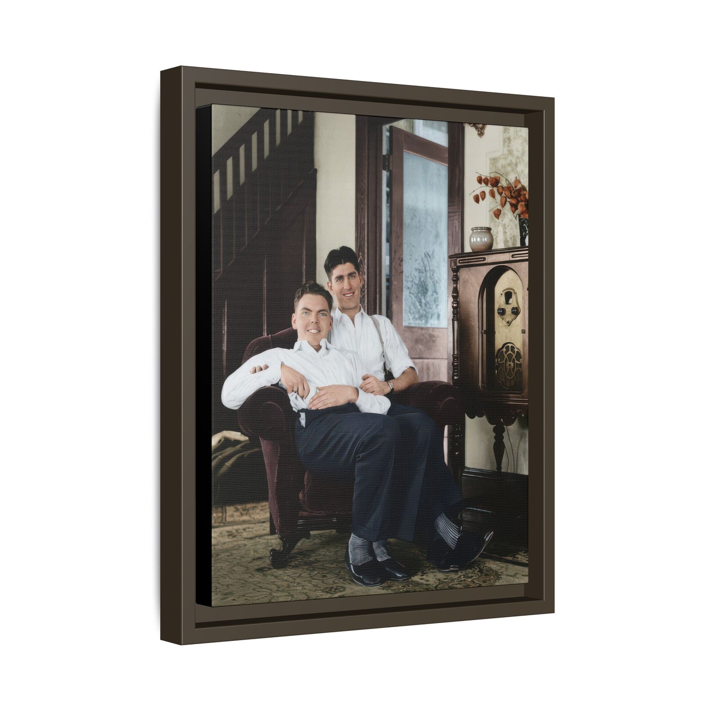 paire 053 | Framed Vintage Photo - Matte Canvas