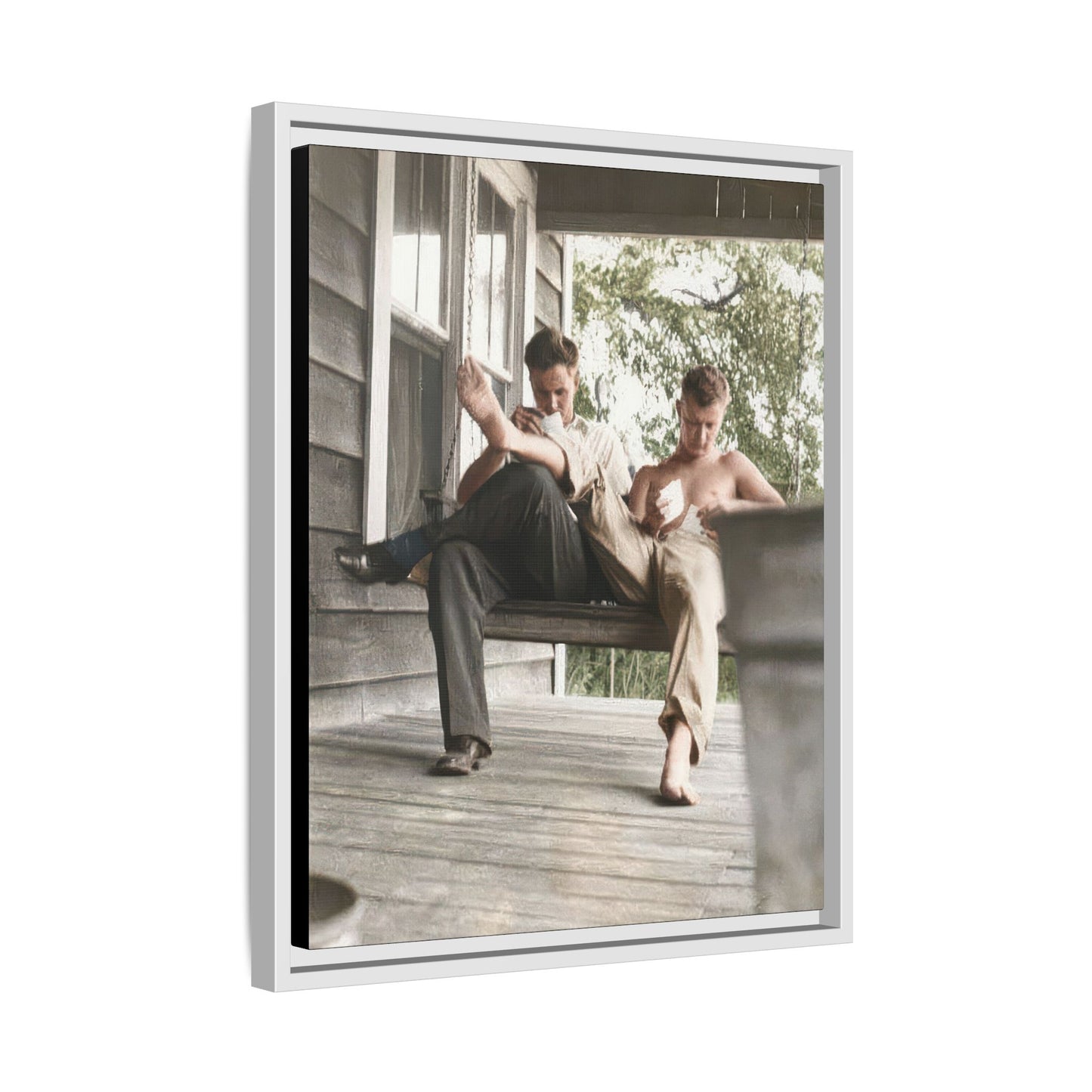 paire 051 | Framed Vintage Photo - Matte Canvas