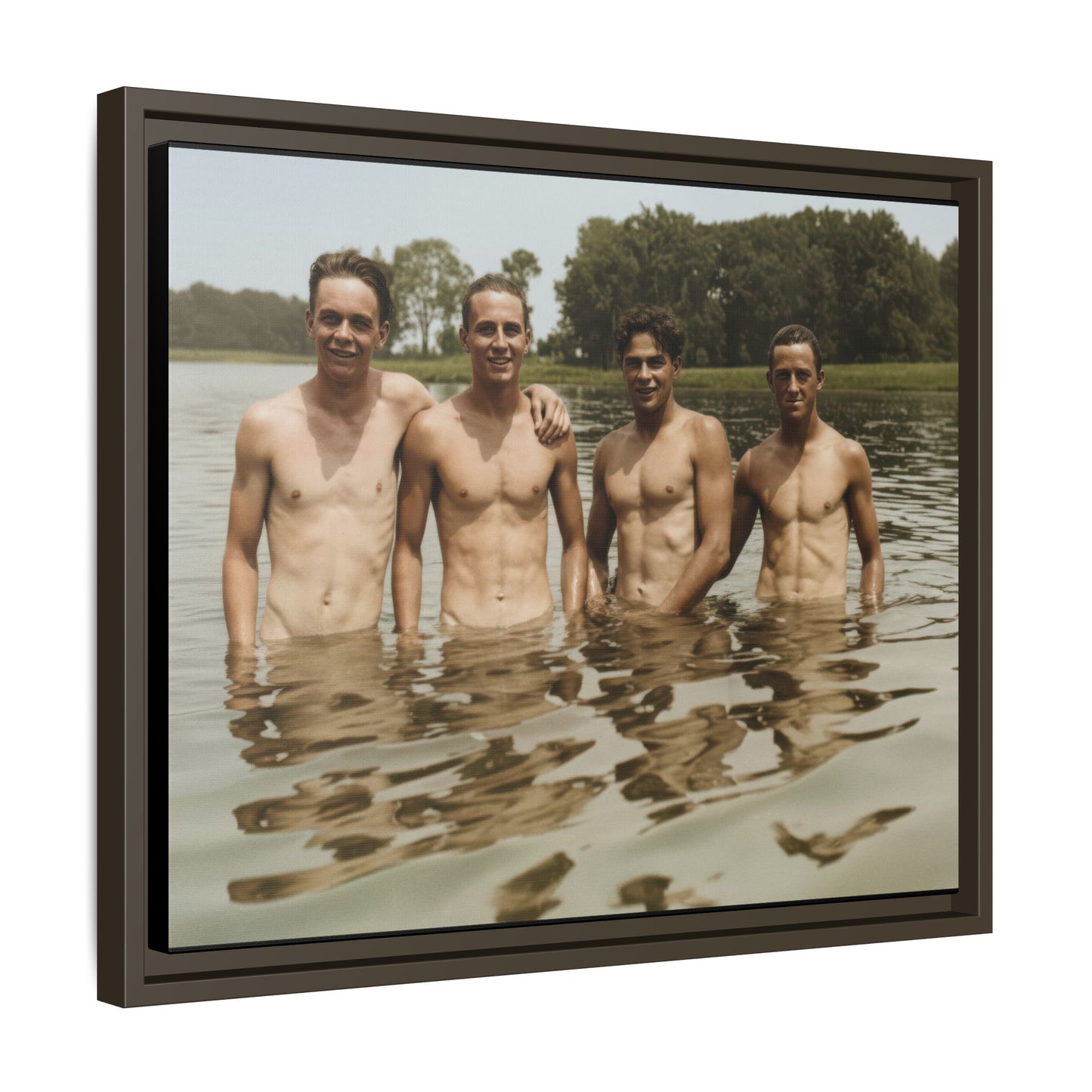 nager 001 | Framed Vintage Photo - Matte Canvas
