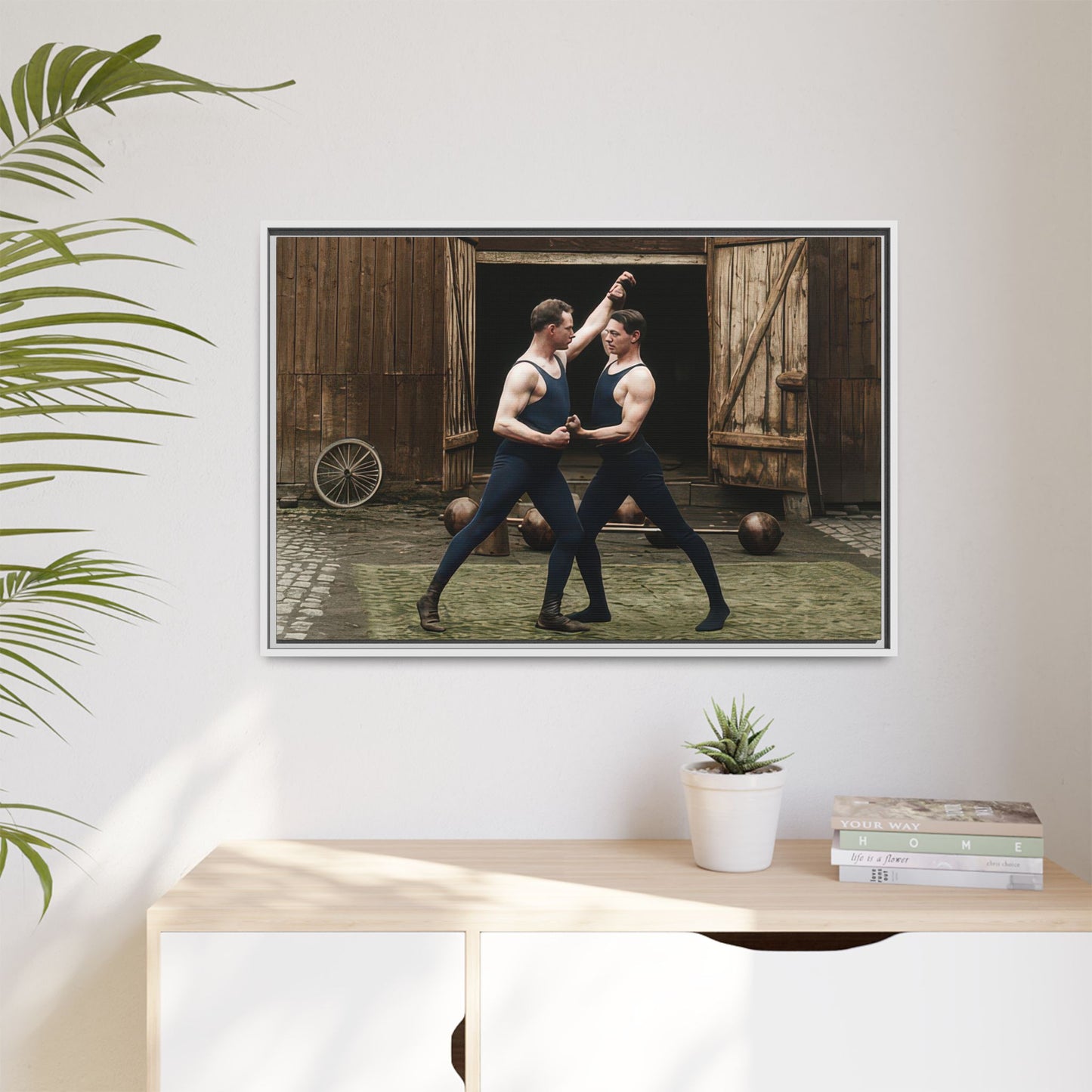 athlétisme 036 | Framed Vintage Photo - Matte Canvas