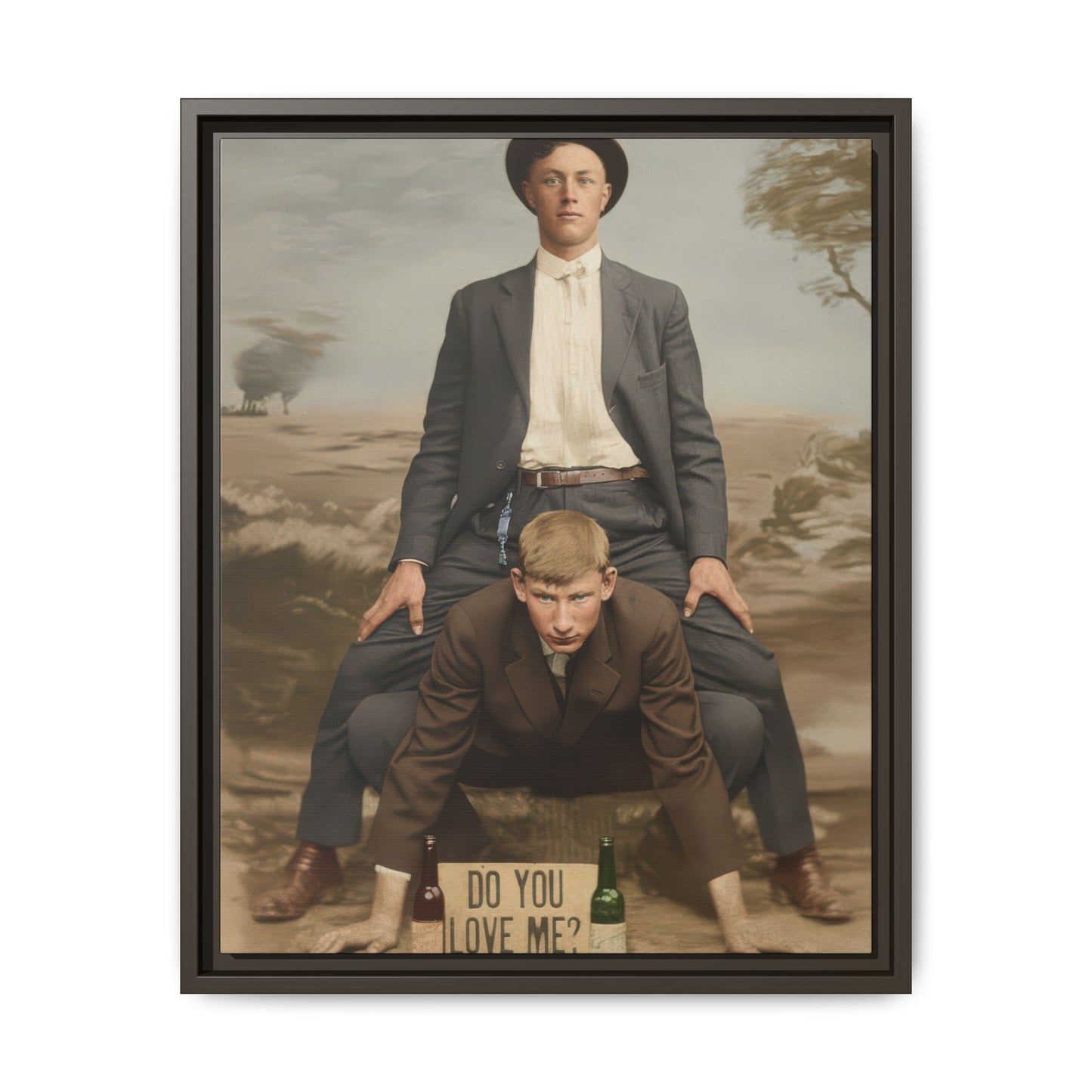 paire 142 | Framed Vintage Photo - Matte Canvas