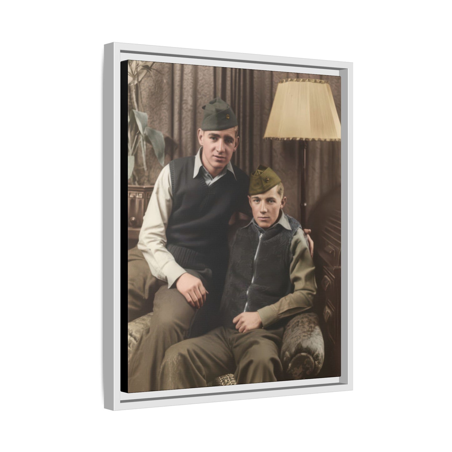 paire 071 | Framed Vintage Photo - Matte Canvas