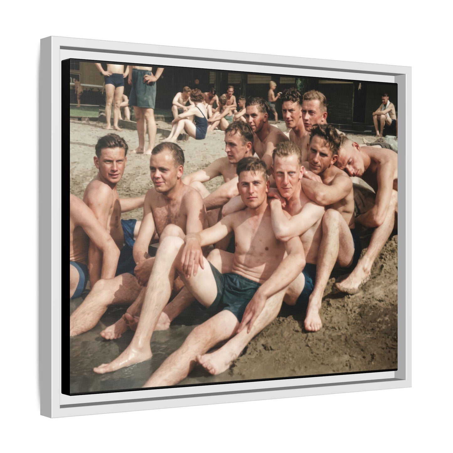 nager 012 | Framed Vintage Photo - Matte Canvas