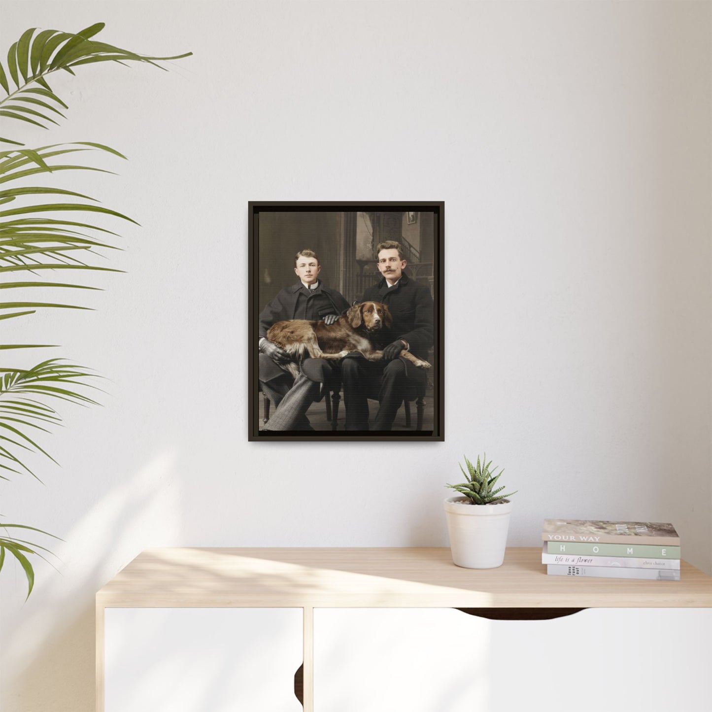 paire 039 | Framed Vintage Photo - Matte Canvas