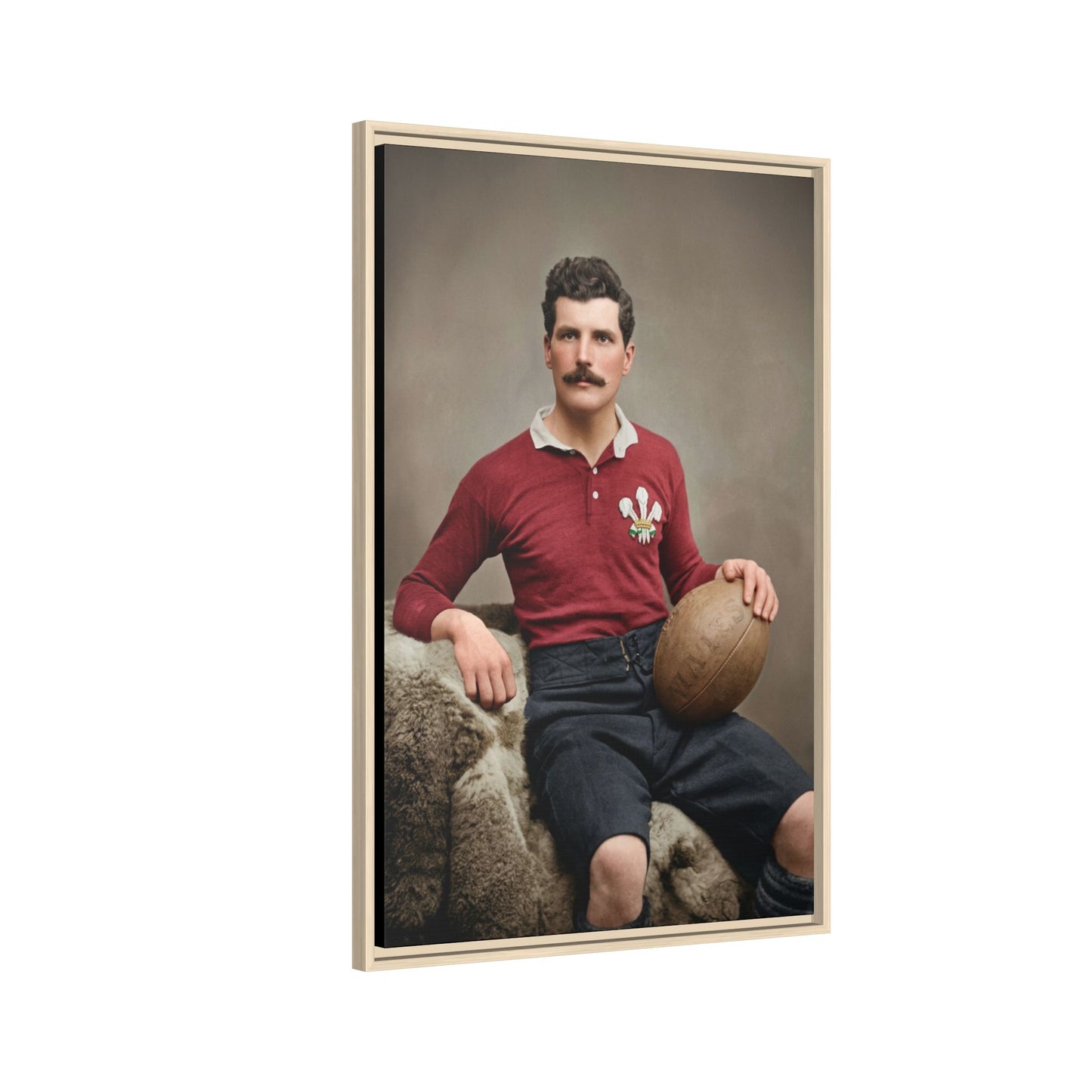 athlétisme 022 | Framed Vintage Photo - Matte Canvas